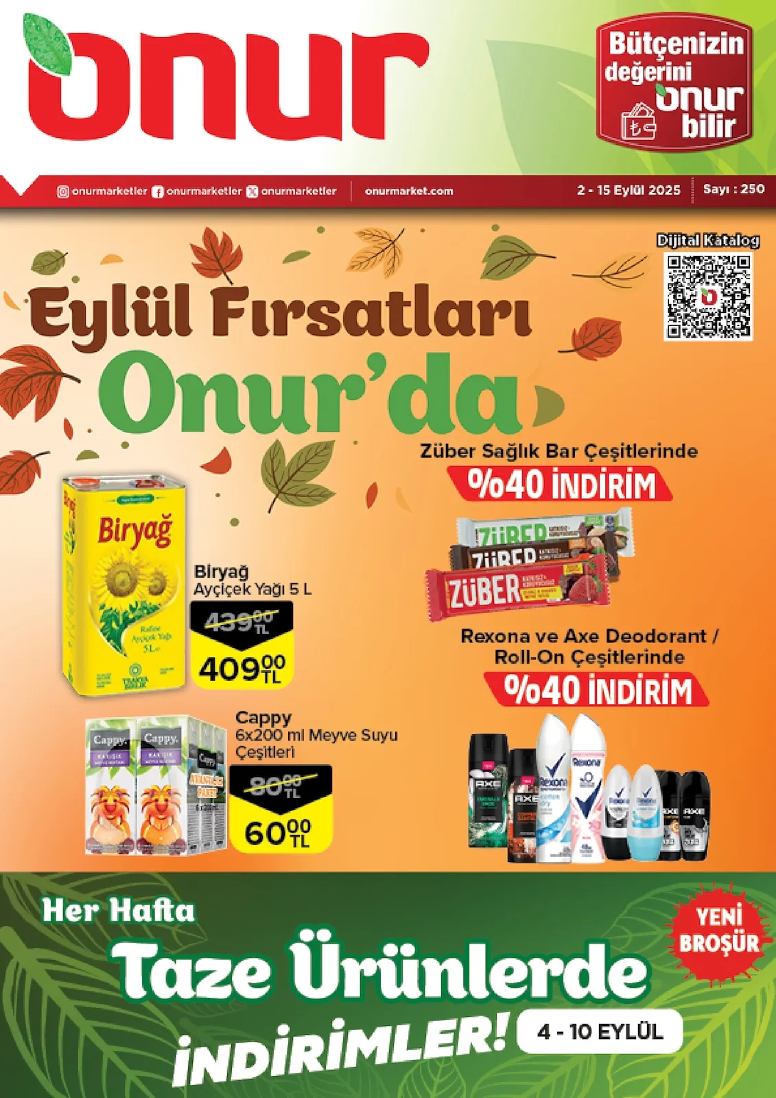 Onur Market 02 Eylül - 15 Eylül 2025 Aktüel Kataloğu
