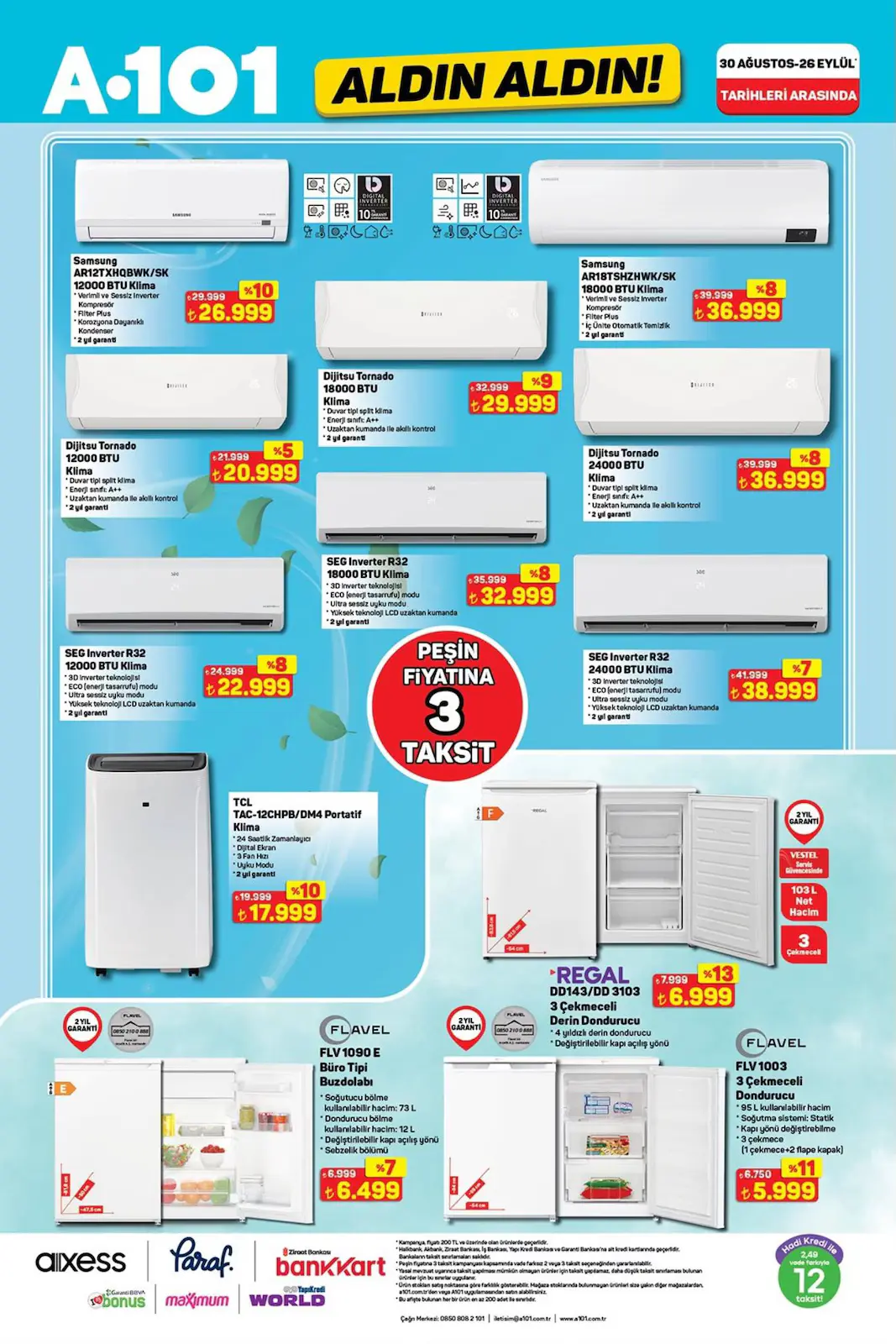 A101 30 Ağustos 2025 - 26 Eylül. 2025 Aktüel Kataloğu