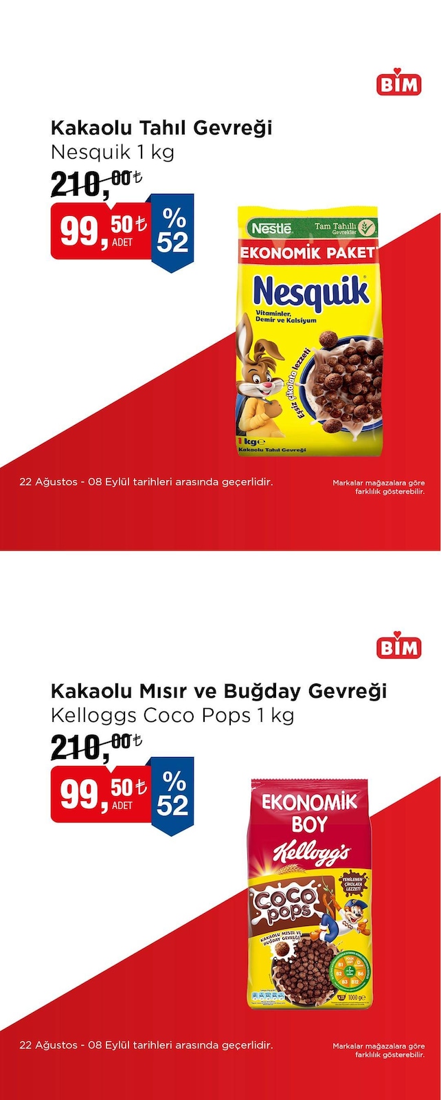 Bim 22 Ağustos - 8 Eylül 2025 Aktüel Kataloğu