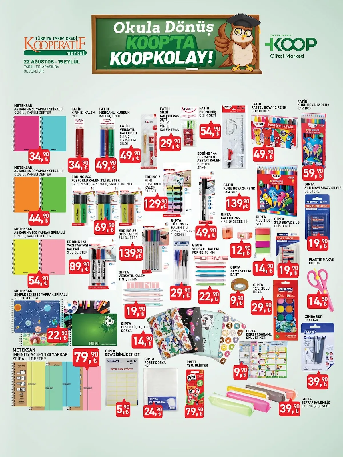 Tarım Kredi Kooperatifi 22 Ağustos - 15 Eylül 2025 Aktüel Kataloğu