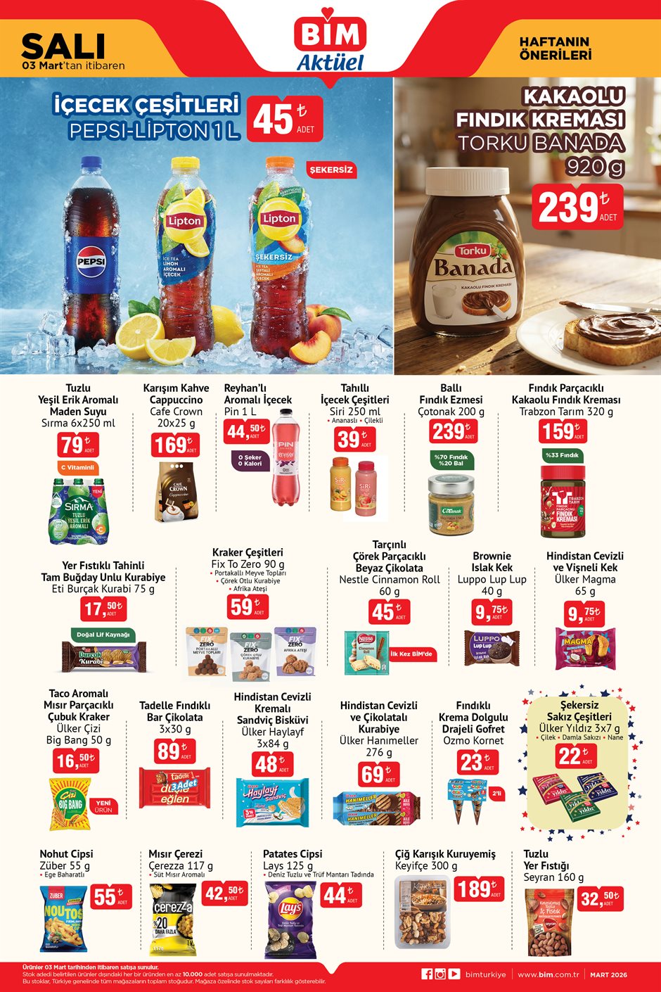 BİM - 03 Mart Salı