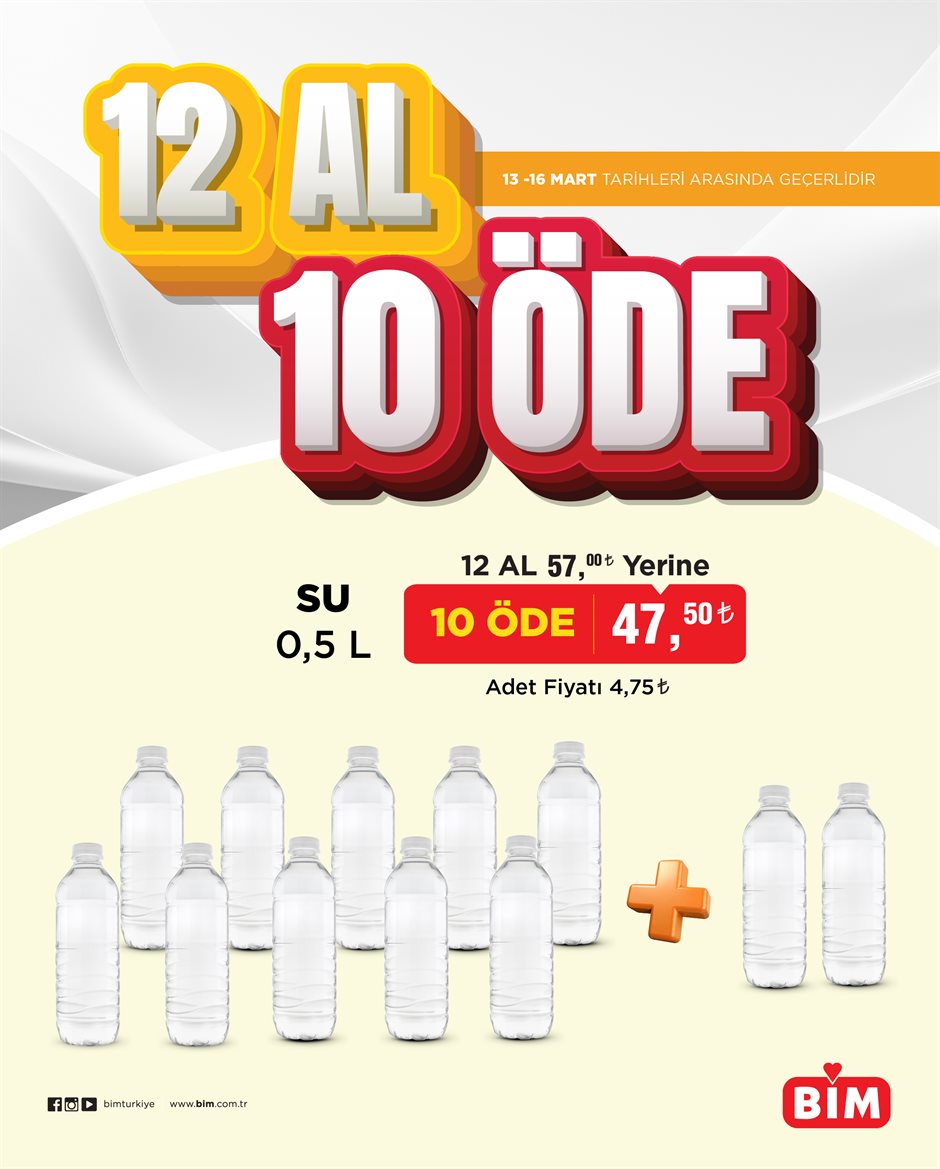 BİM - 12 AL 10 ÖDE