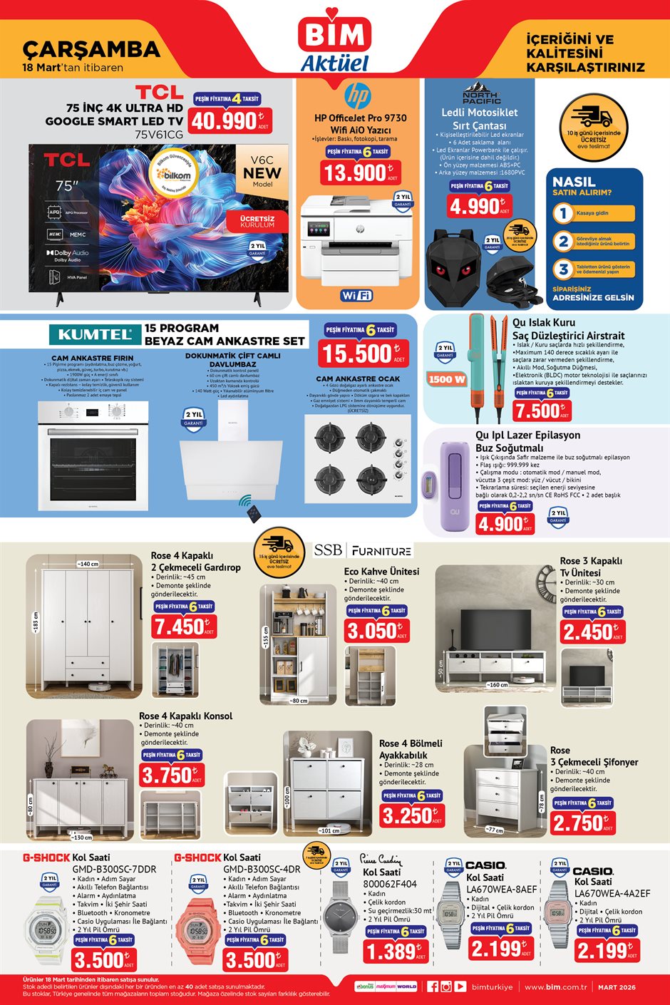 BİM - 18 Mart Çarşamba