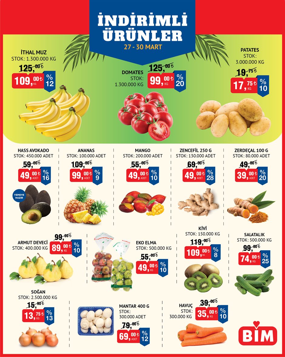 BİM - Meyve Sebze