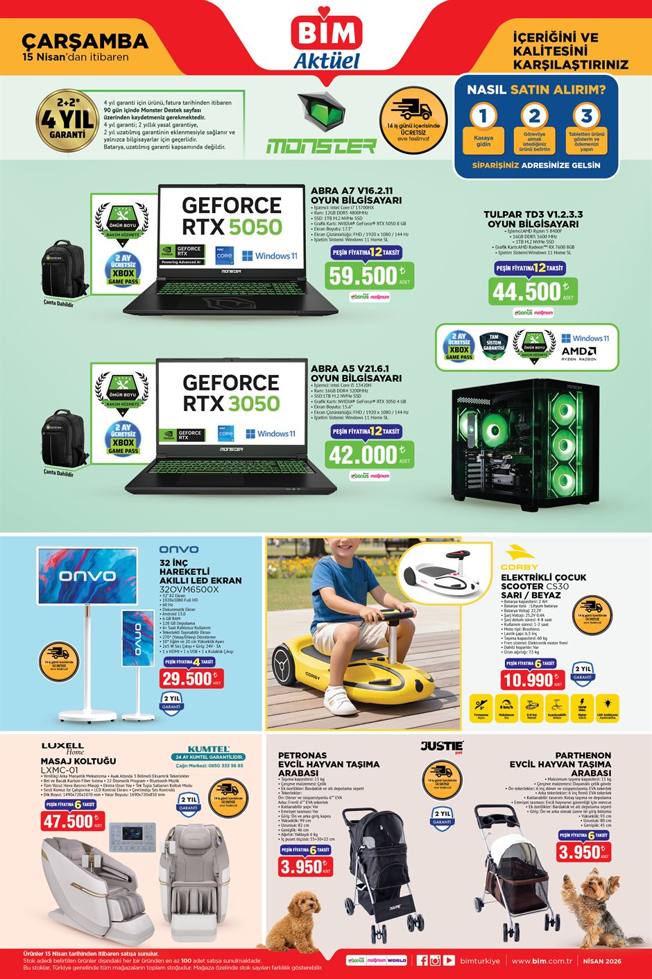 BİM - 15 Nisan Çarşamba