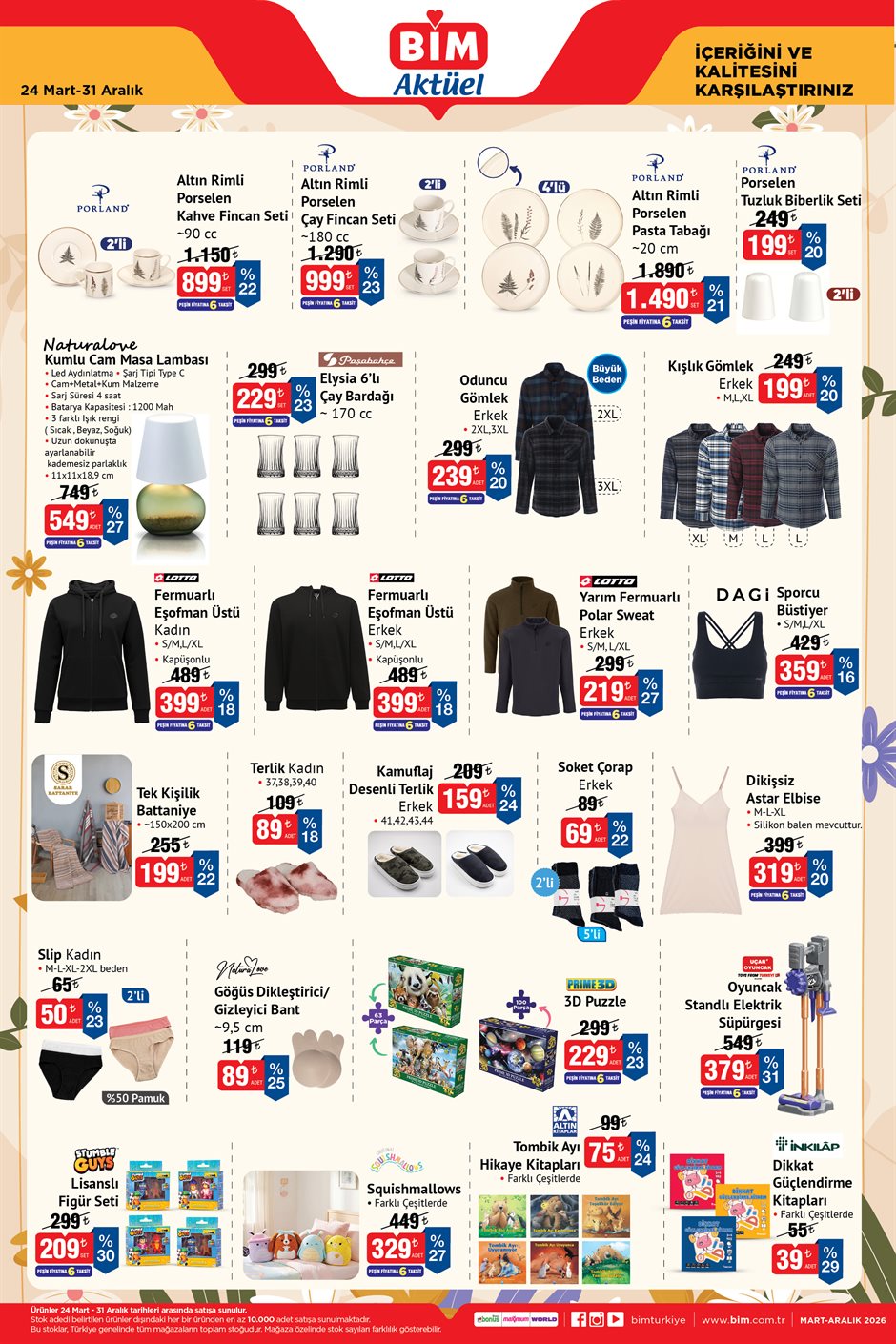BİM - 24 Mart-31 Aralık