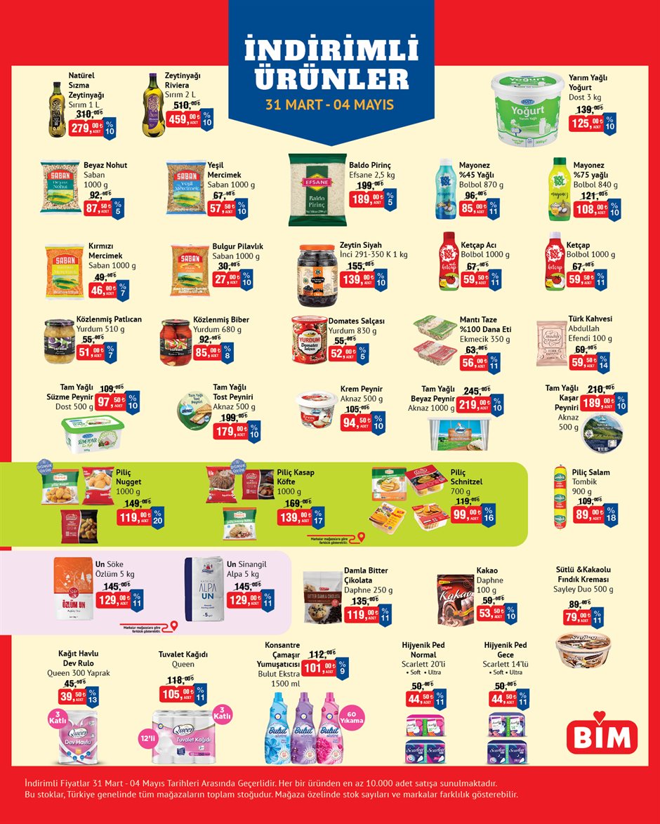 BİM - 31 Mart-04 Mayıs