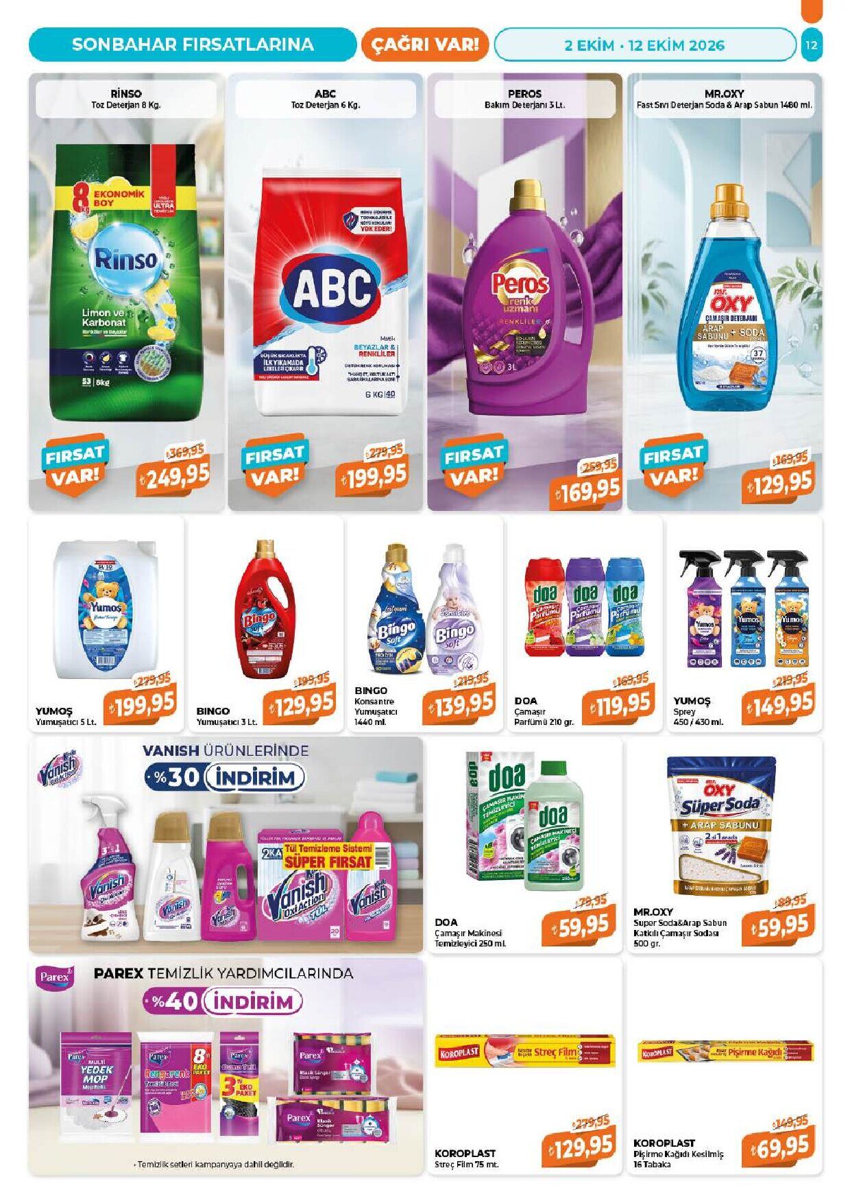 Çağrı Market Güncel Katalog - 2 Ekim 2026 - Sayfa 12