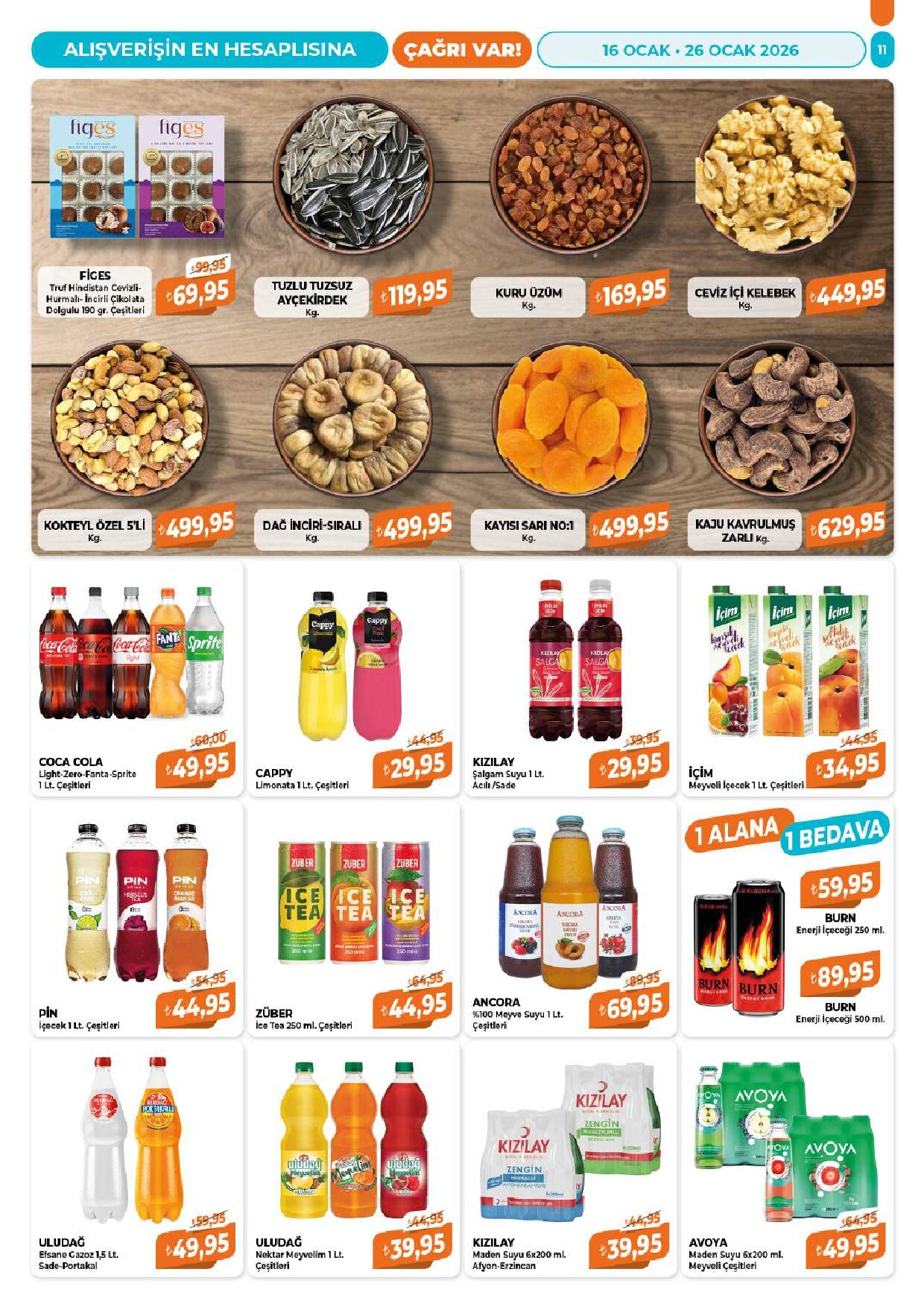 Çağrı Market - 16-26 Ocak-Güncel Katalog - Sayfa 11
