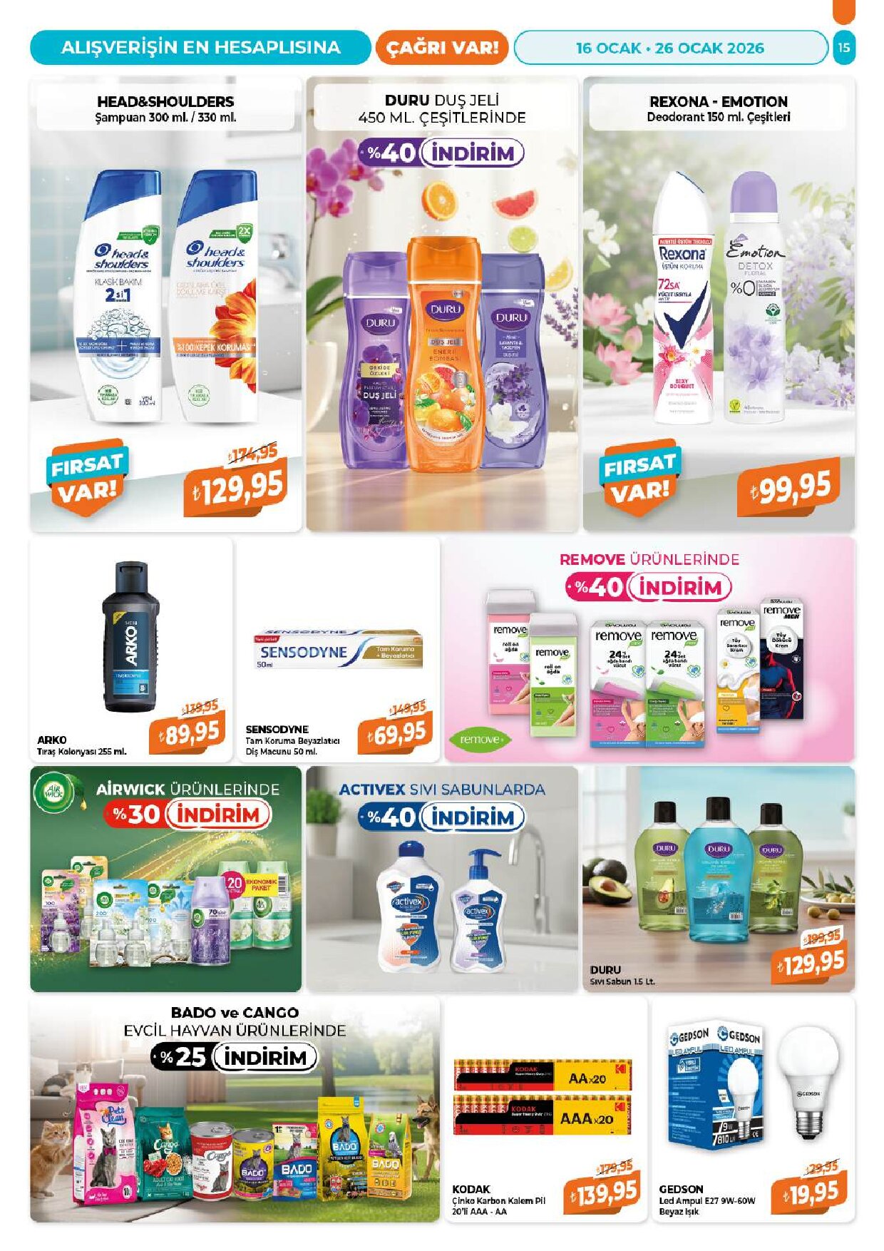 Çağrı Market - 16-26 Ocak-Güncel Katalog - Sayfa 15