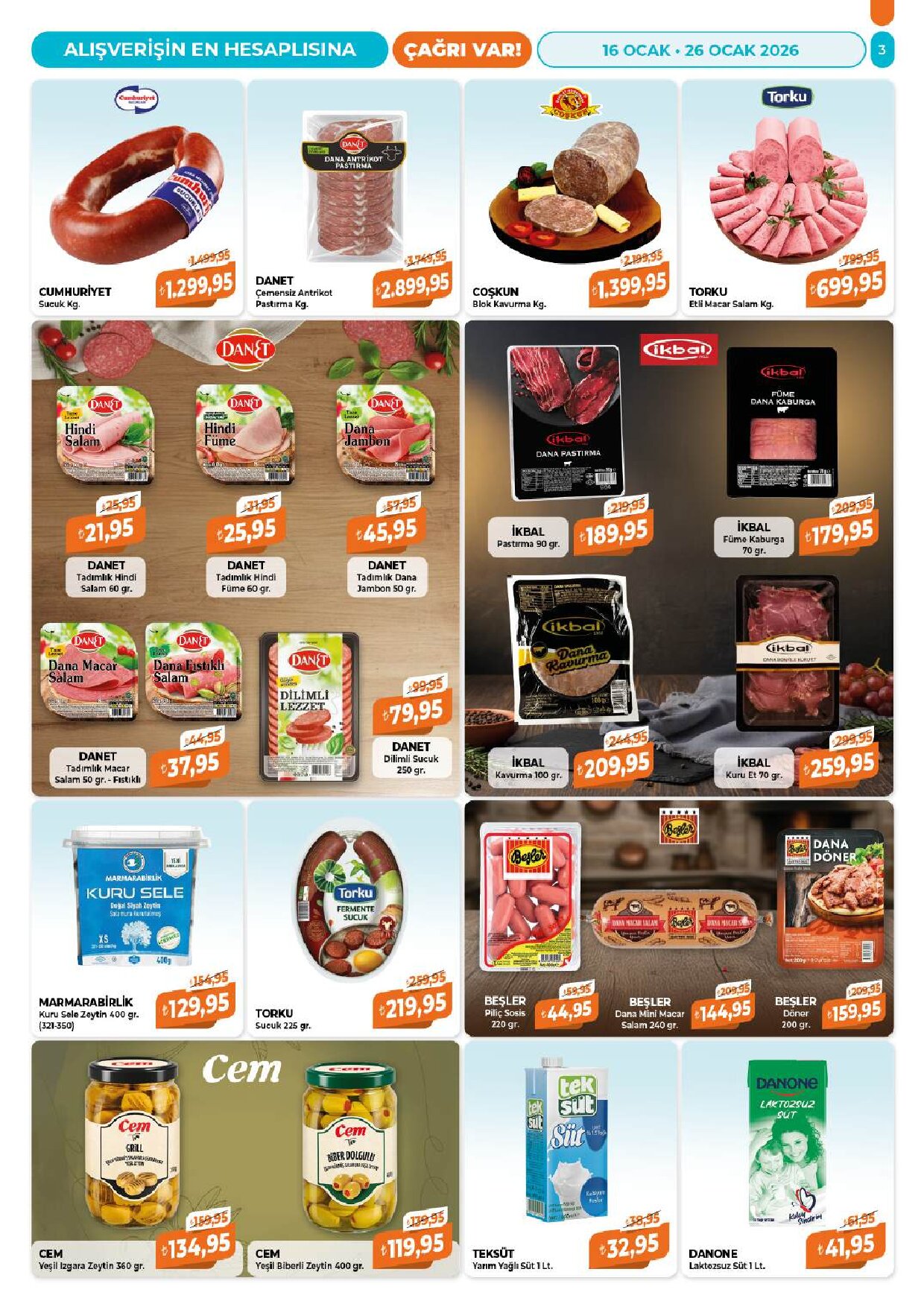Çağrı Market - 16-26 Ocak-Güncel Katalog - Sayfa 3