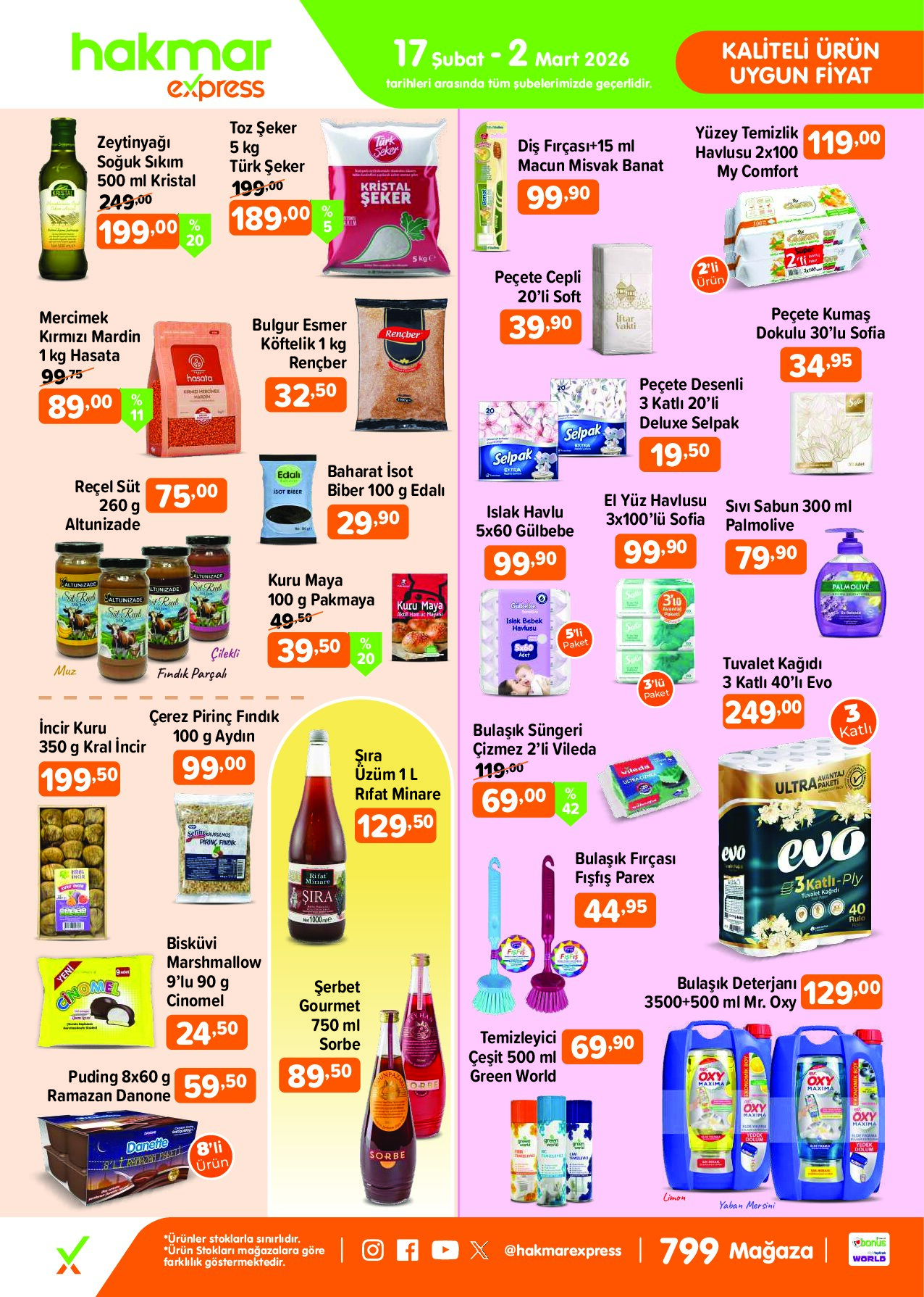 Hakmar Express - Salı Aktüel Ürünler - 17 Şubat-2 Mart 2026