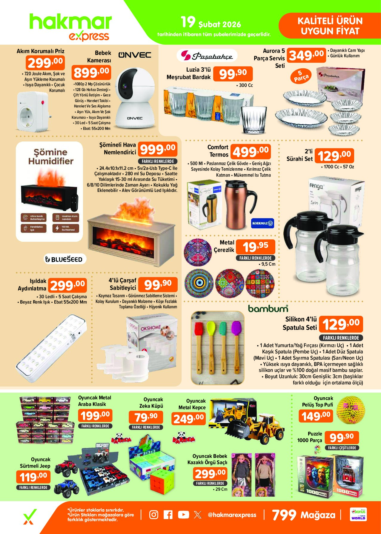 Hakmar Express - Perşembe Aktüel Ürünler - 19 Şubat 2026