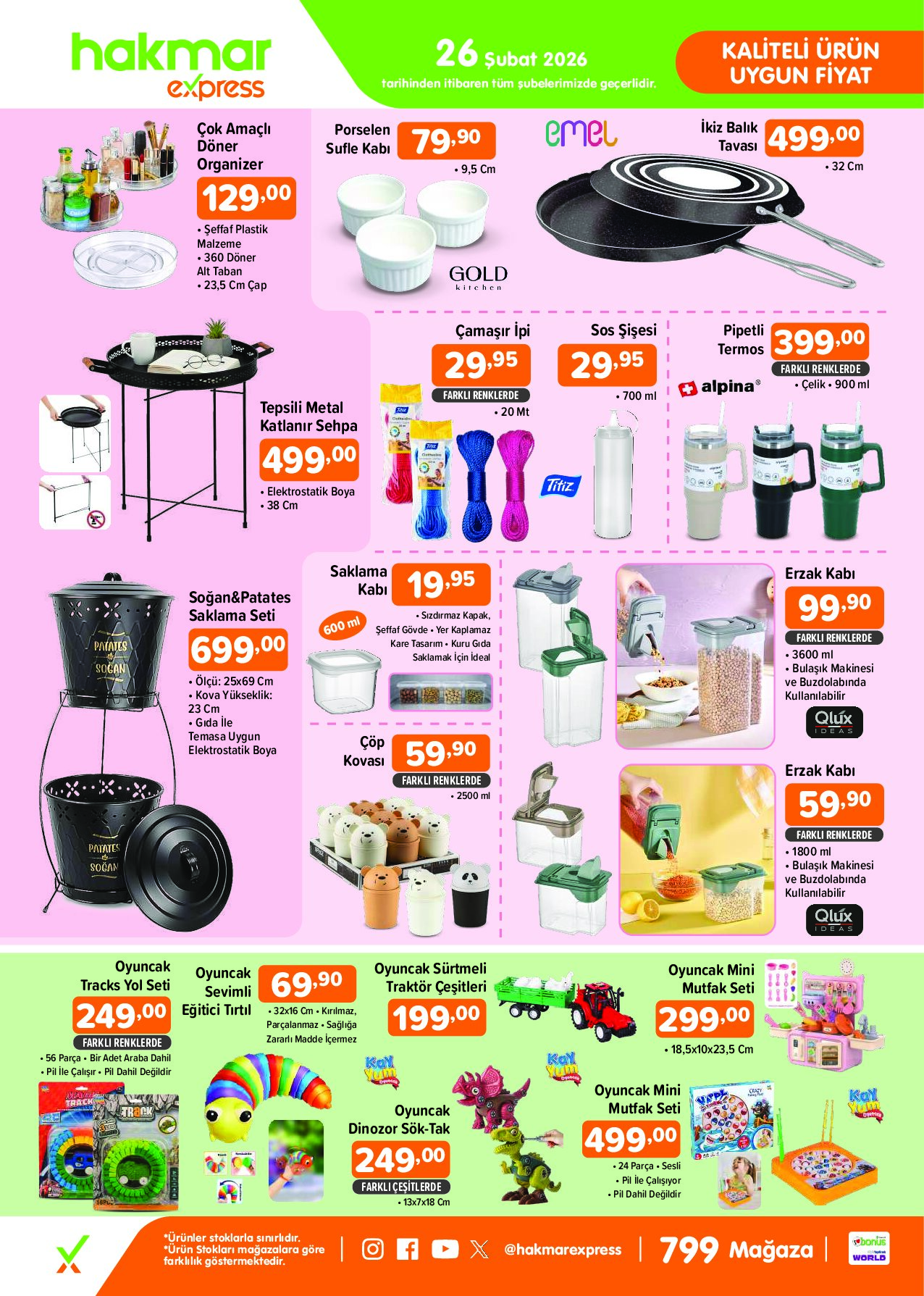 Hakmar Express - Perşembe Aktüel Ürünler - 26 Şubat 2026