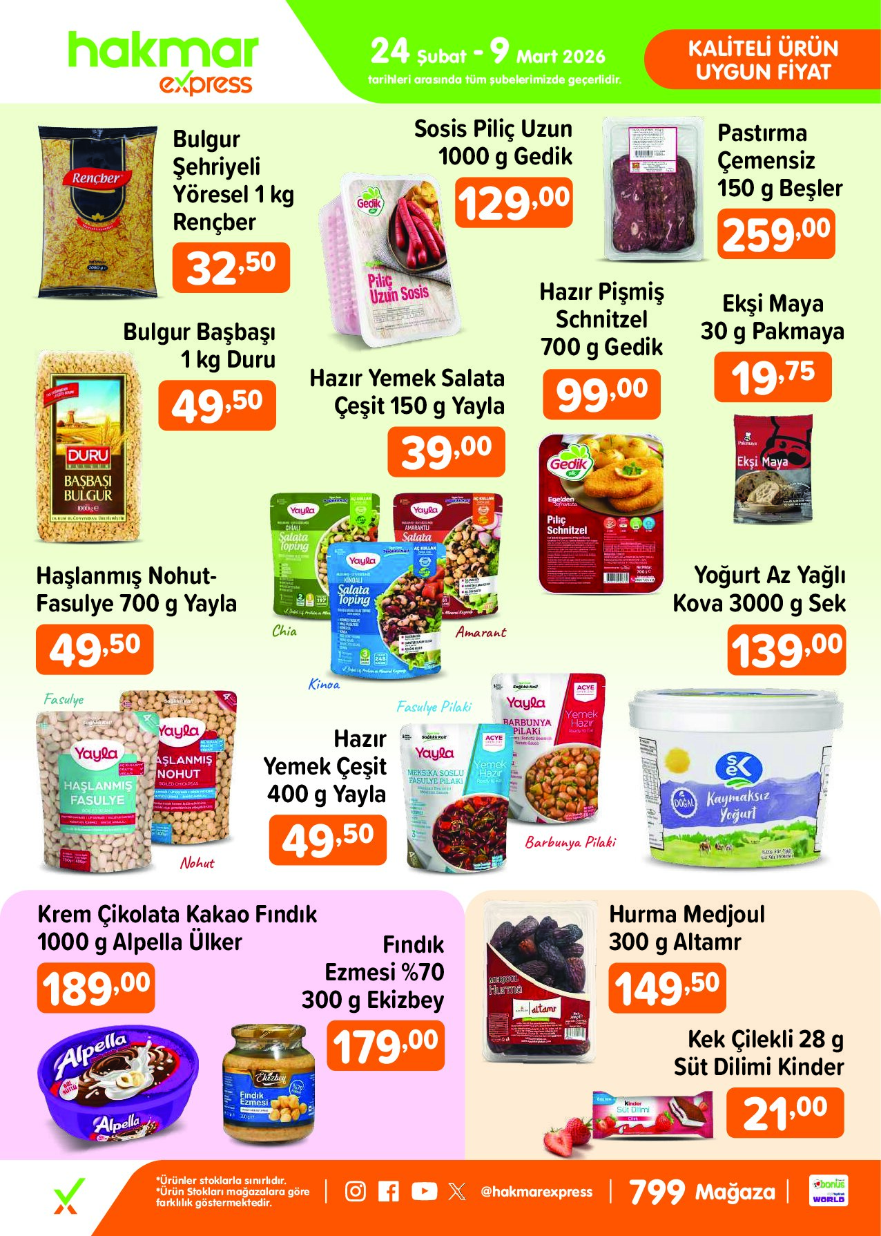 Hakmar Express - Salı Aktüel Ürünler - 24 Şubat-9 Mart 2026