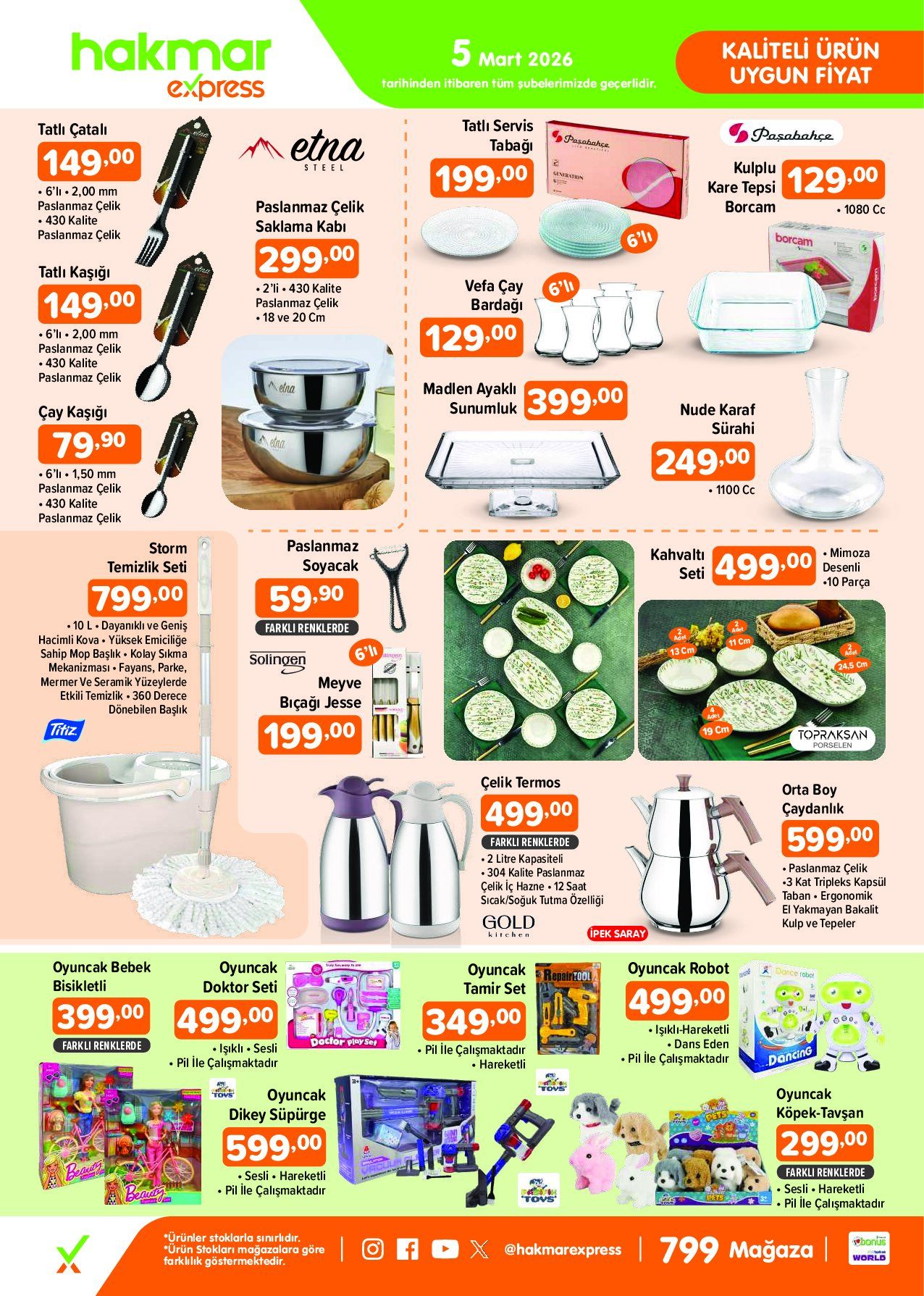 Hakmar Express - Perşembe Aktüel Ürünler - 5 Mart 2026