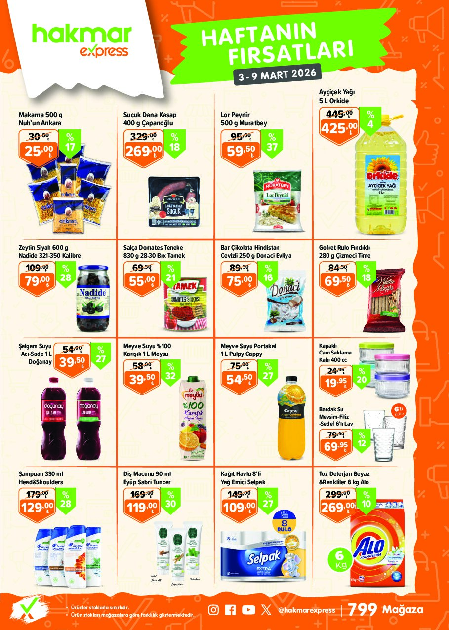 Hakmar Express - Haftanın Fırsatları - 3-9 Mart 2026