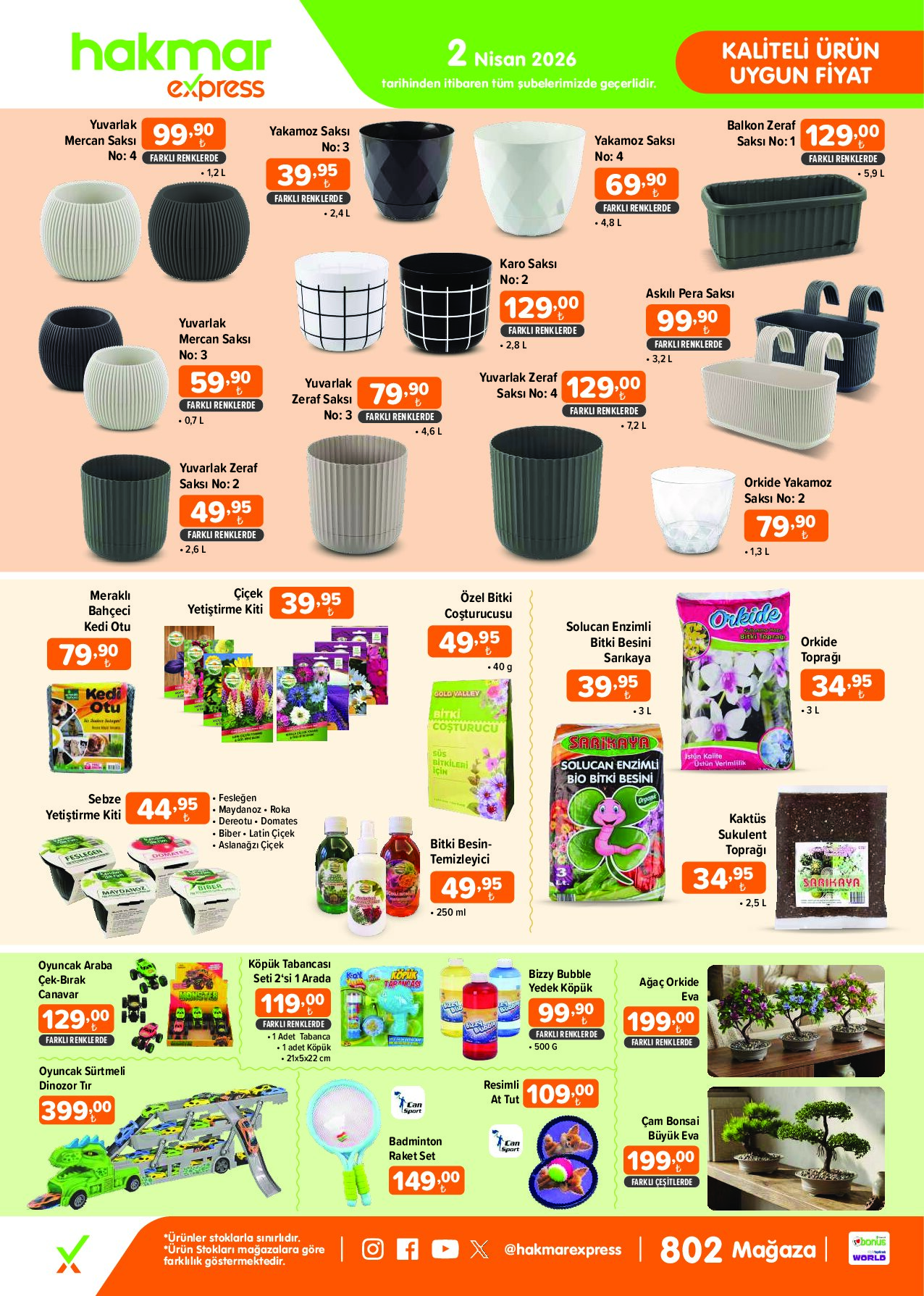 Hakmar Express - Perşembe Aktüel Ürünler - 2 Nisan 2026