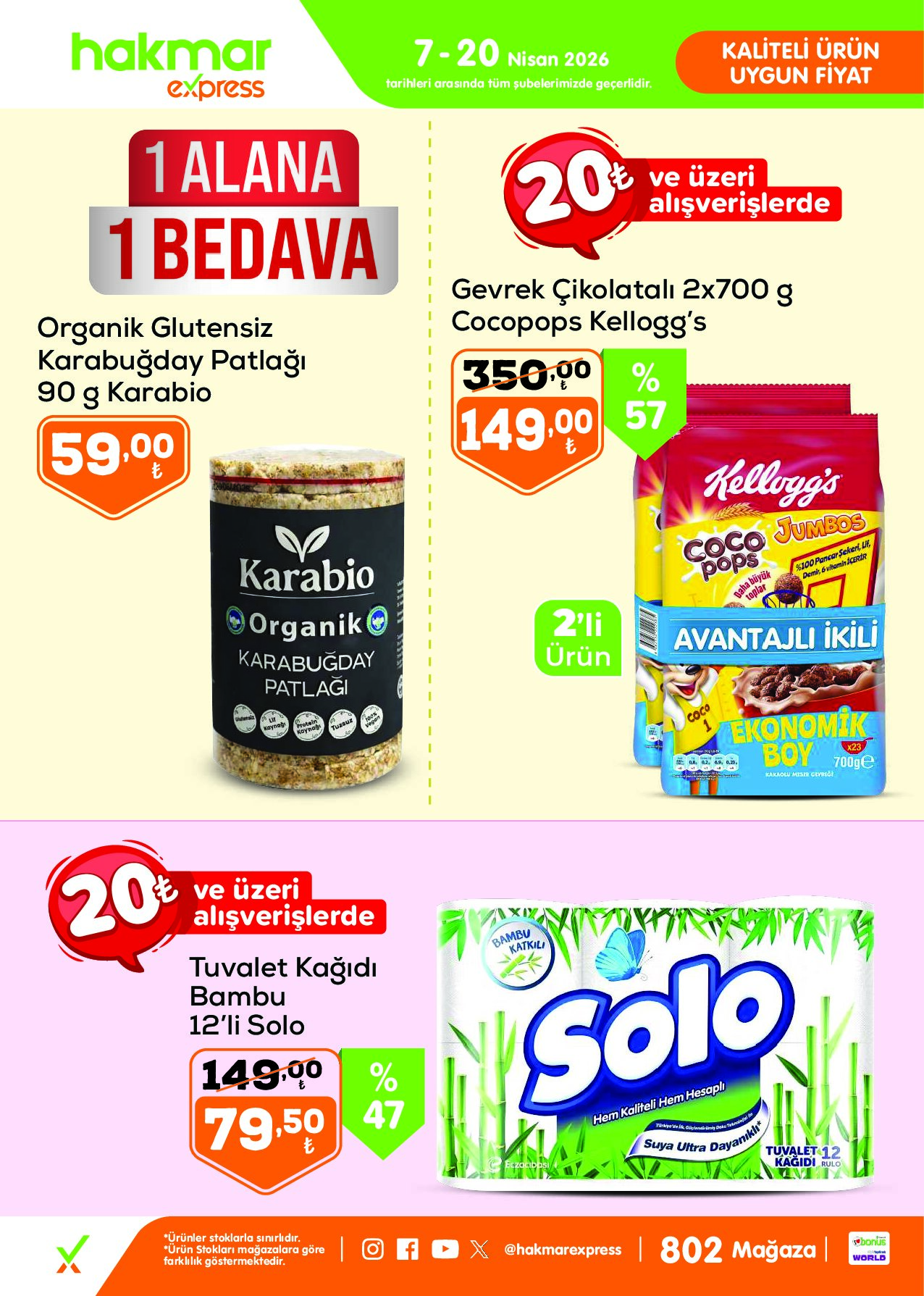Hakmar Express - Salı Aktüel Ürünler - 7-20 Nisan 2026 - Sayfa 2