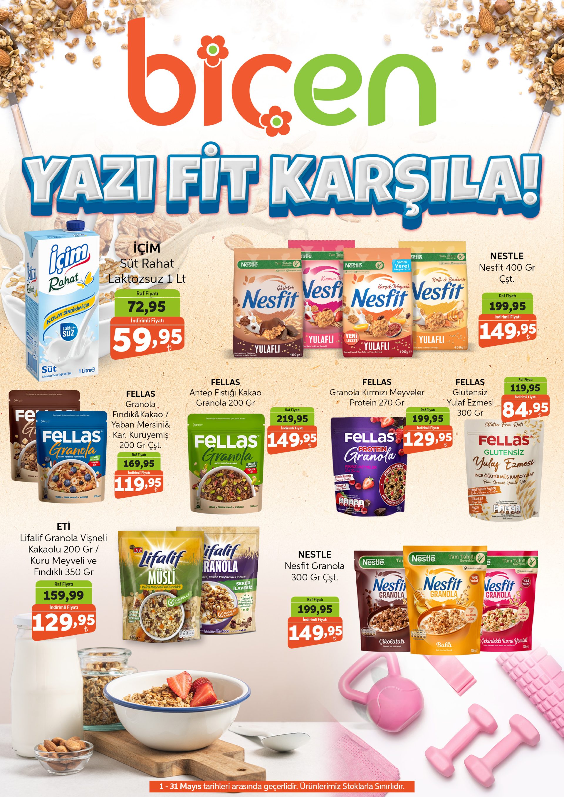 Biçen Market 01 Mayıs - 31 Mayıs Aktüel Kataloğu - Sayfa 1