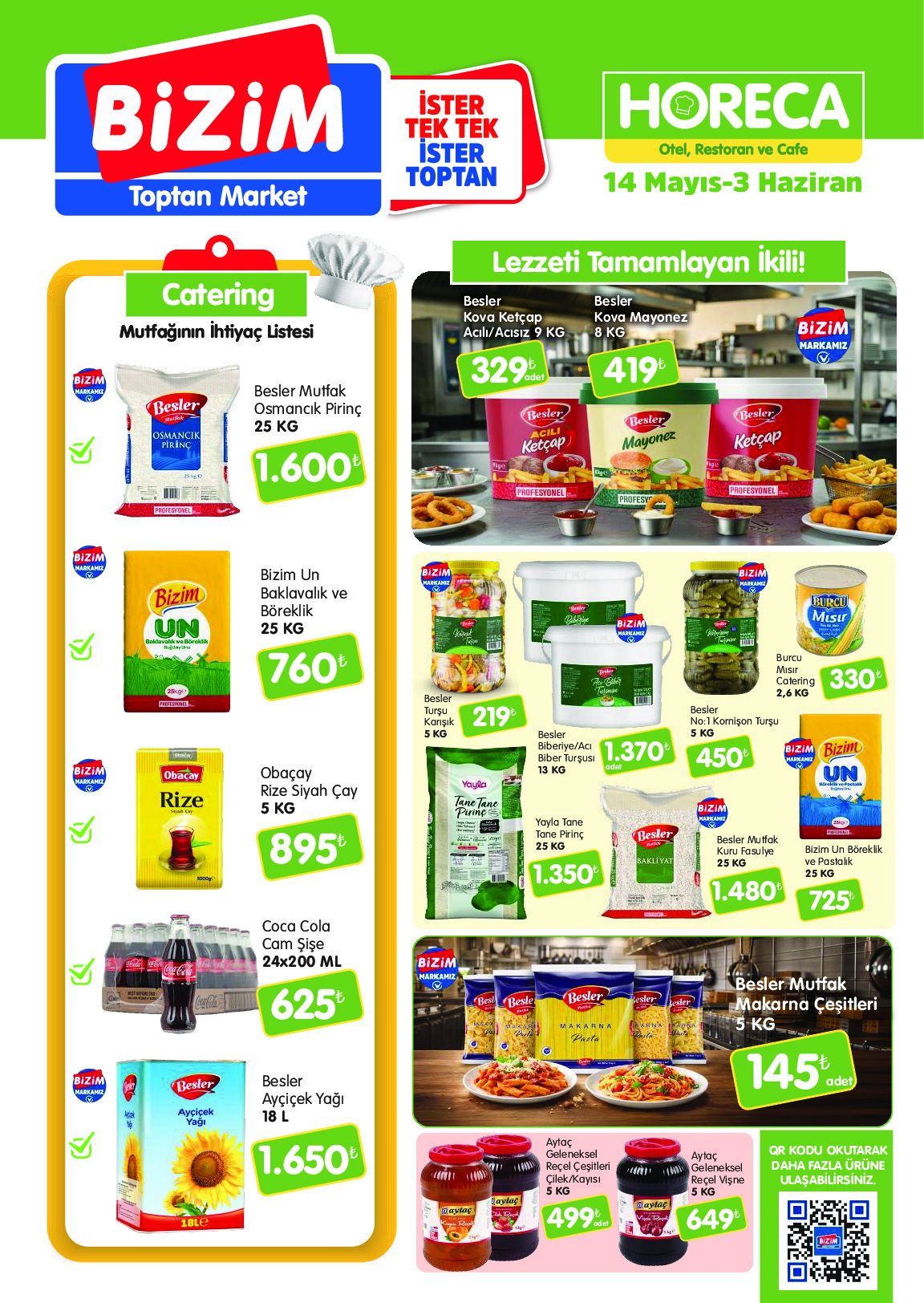 Bizim Toptan 14 Mayıs - 03 Haziran HORECA Kataloğu - Sayfa 1