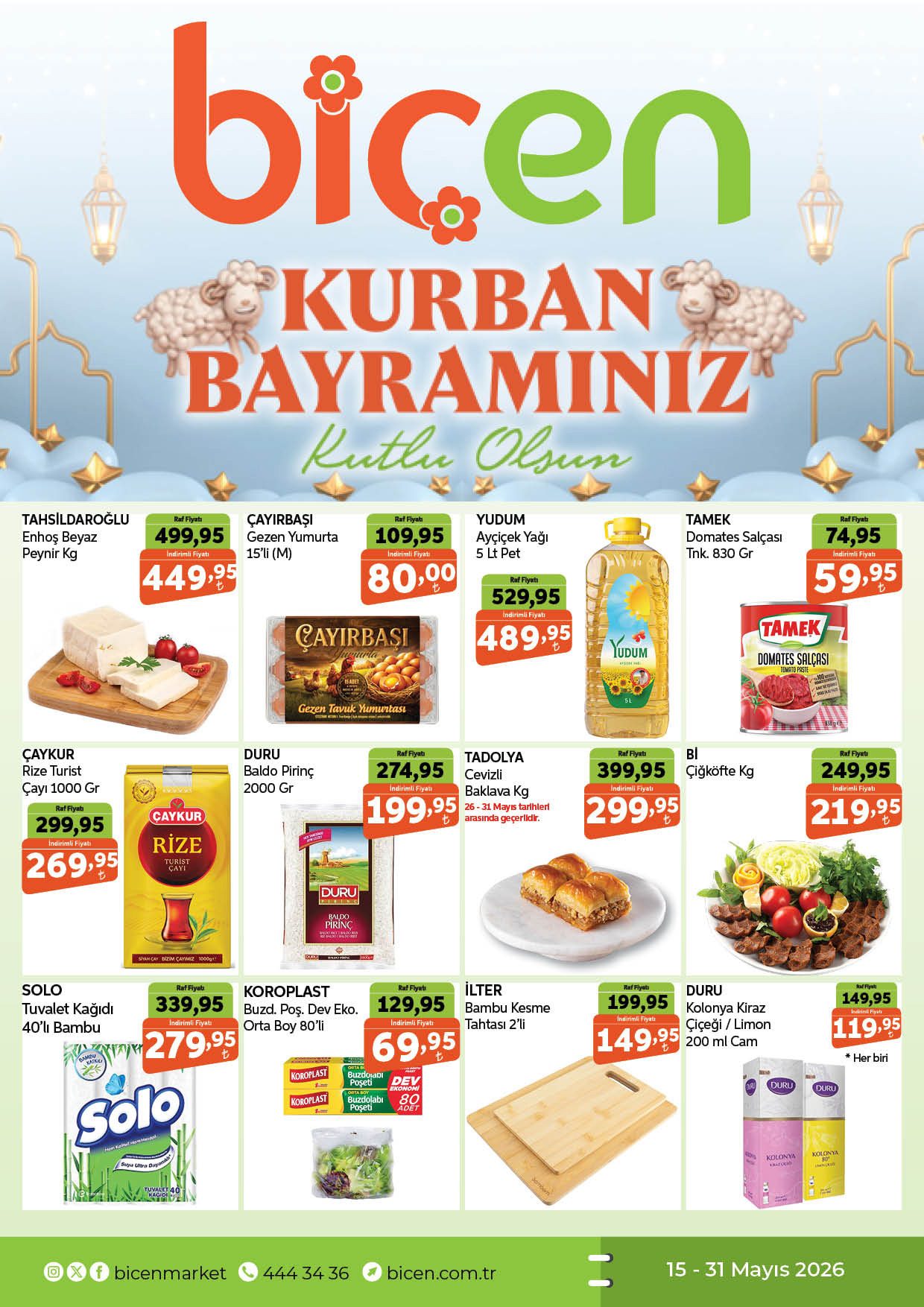 Biçen Market 15 Mayıs - 31 Mayıs Aktüel Kataloğu - Sayfa 1