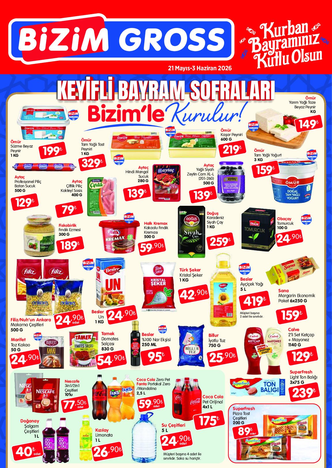 Bizim Toptan 21 Mayıs - 03 Haziran Bizim Gross Kataloğu - Sayfa 1