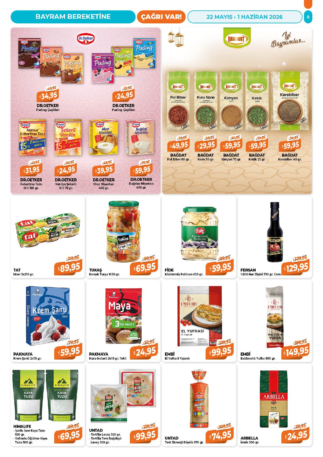Çağrı Market 22 Mayıs - 01 Haziran Güncel Katalog - Sayfa 8