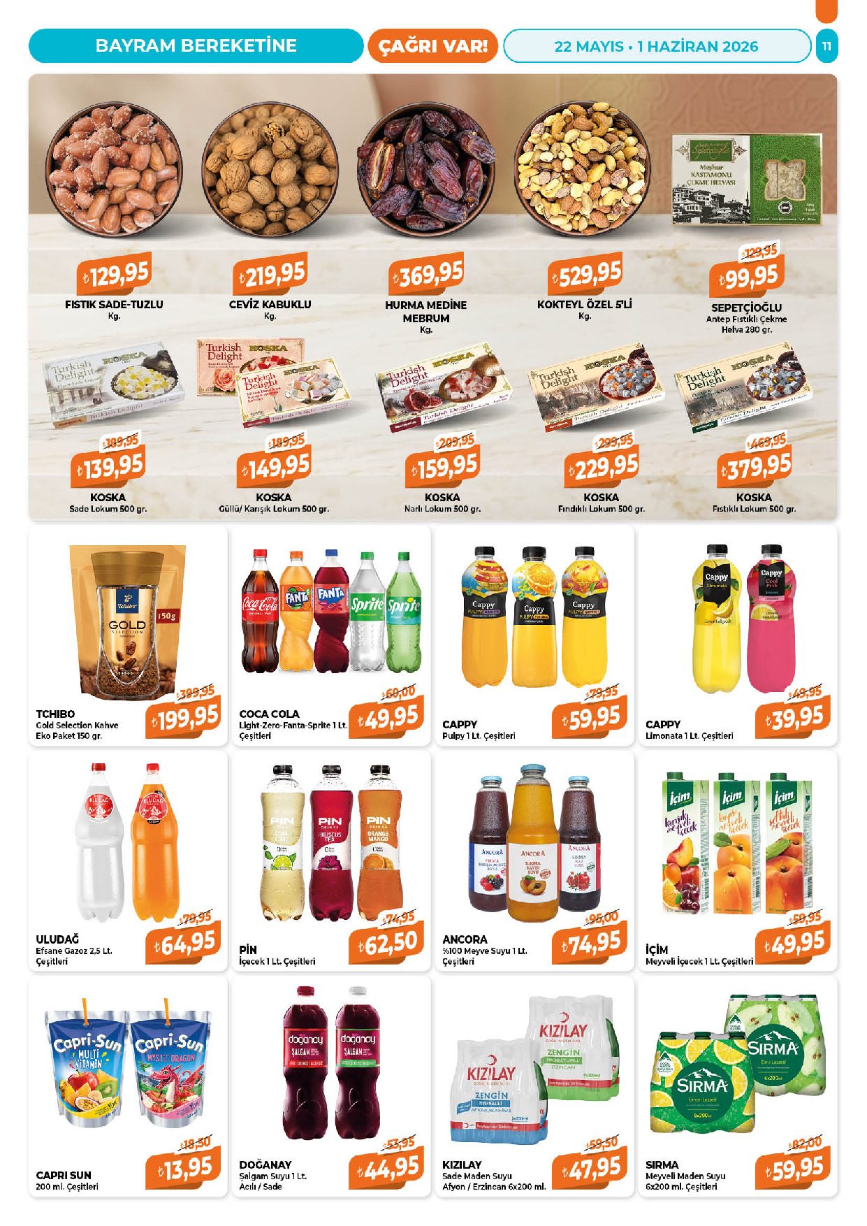 Çağrı Market 22 Mayıs - 01 Haziran Güncel Katalog - Sayfa 11