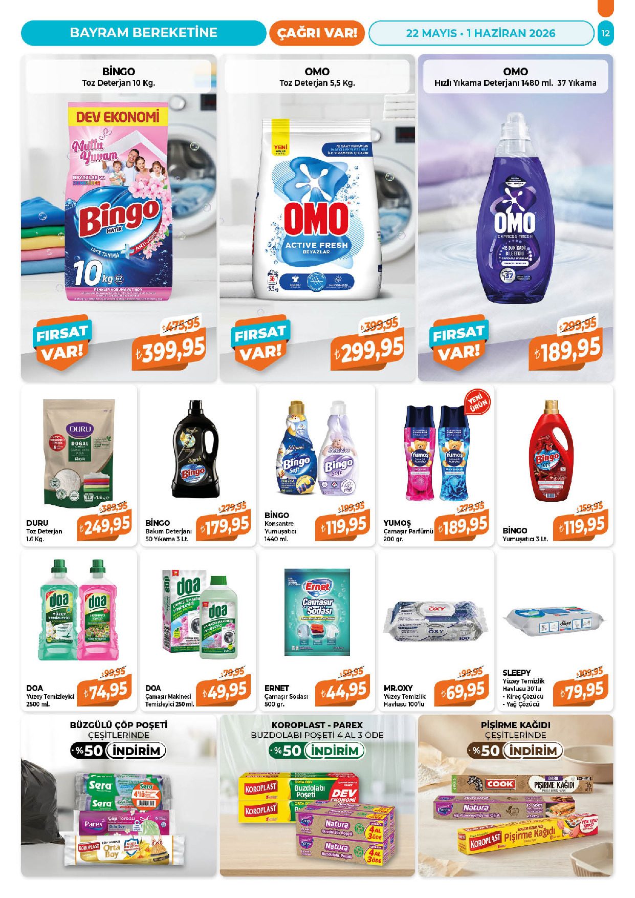 Çağrı Market 22 Mayıs - 01 Haziran Güncel Katalog - Sayfa 12