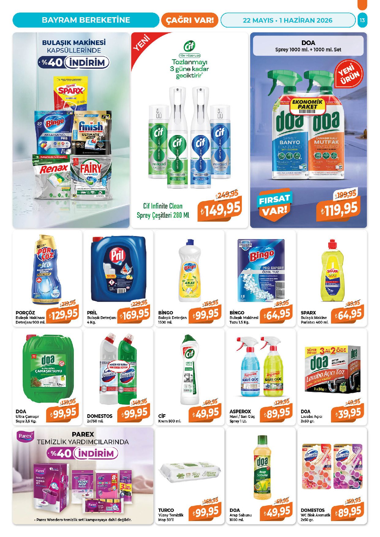 Çağrı Market 22 Mayıs - 01 Haziran Güncel Katalog - Sayfa 13