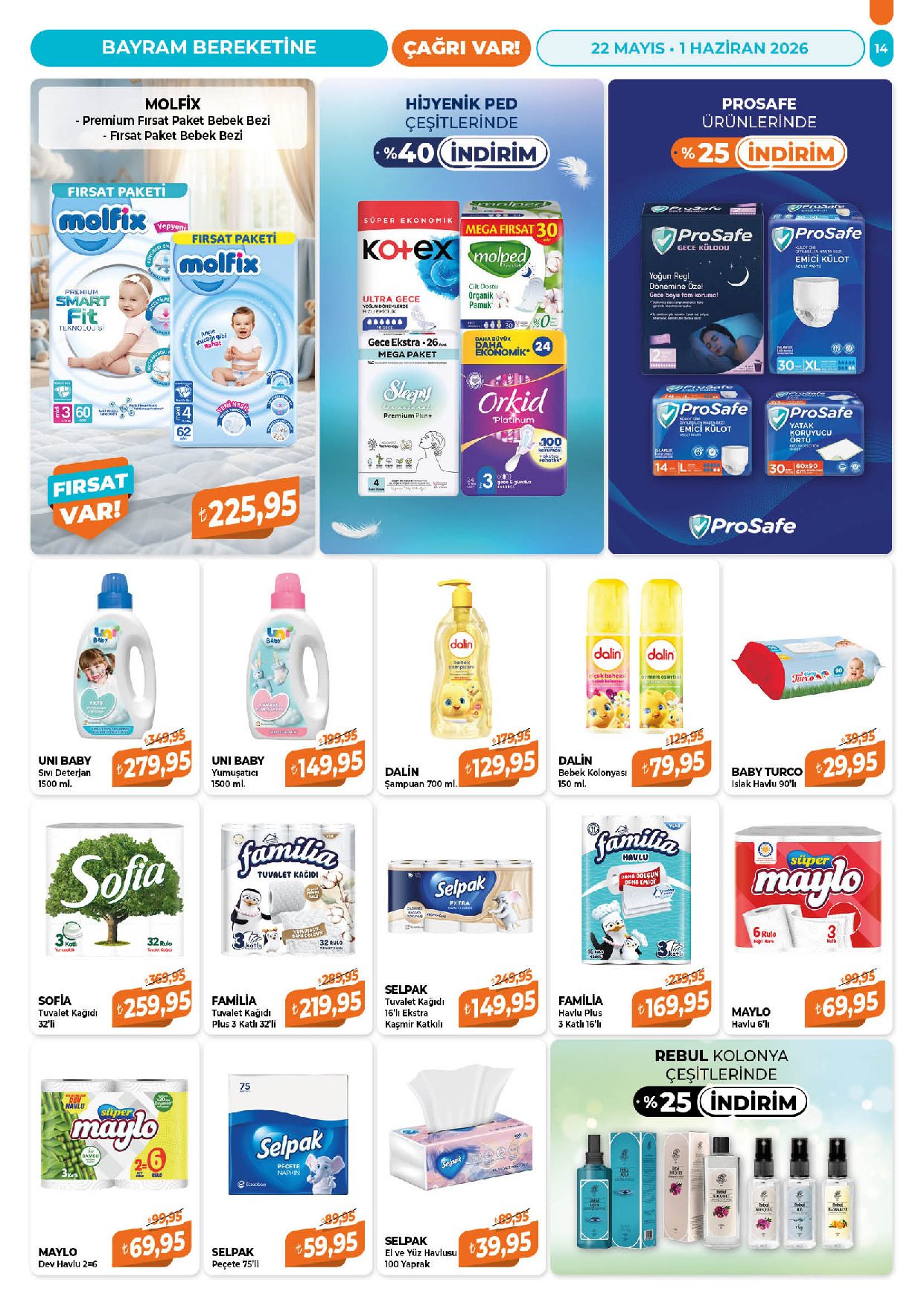 Çağrı Market 22 Mayıs - 01 Haziran Güncel Katalog - Sayfa 14