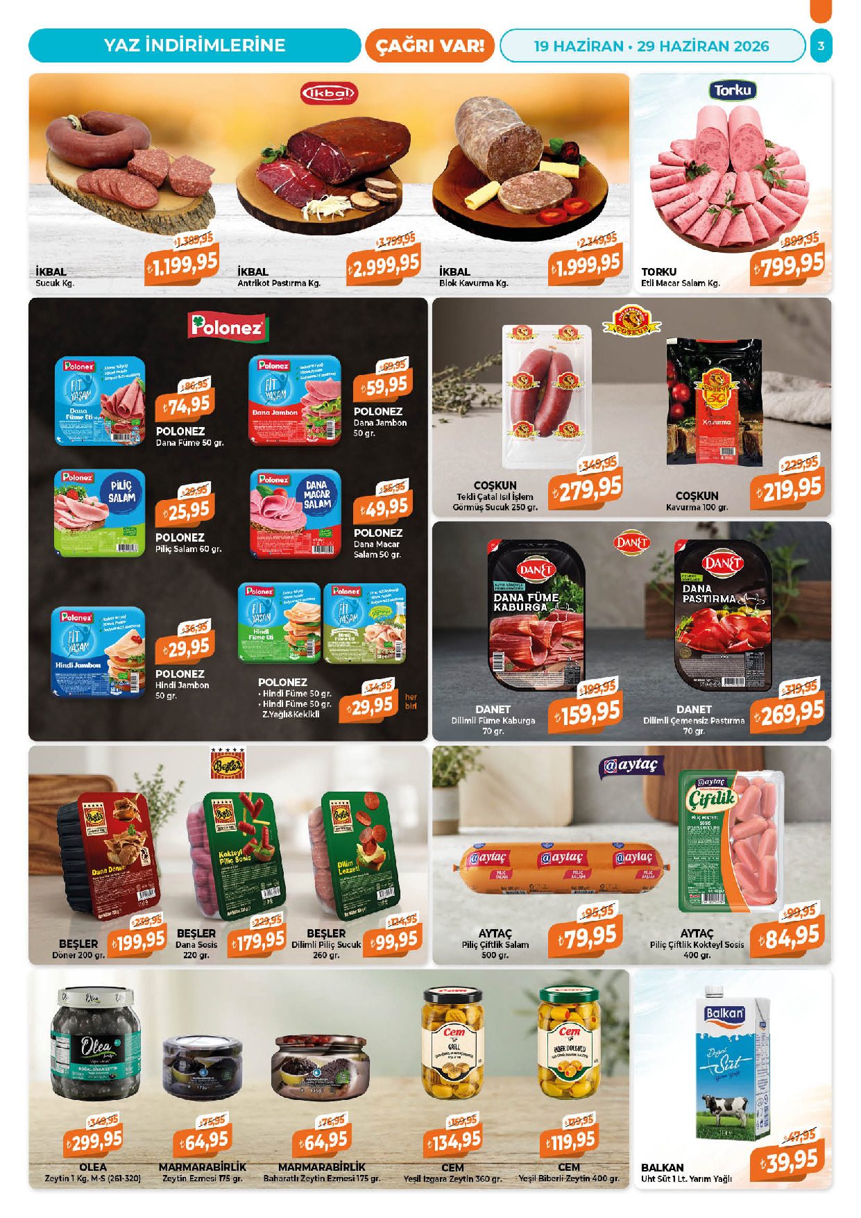 Çağrı Market 19 Haziran - 29 Haziran Güncel Katalog - Sayfa 3