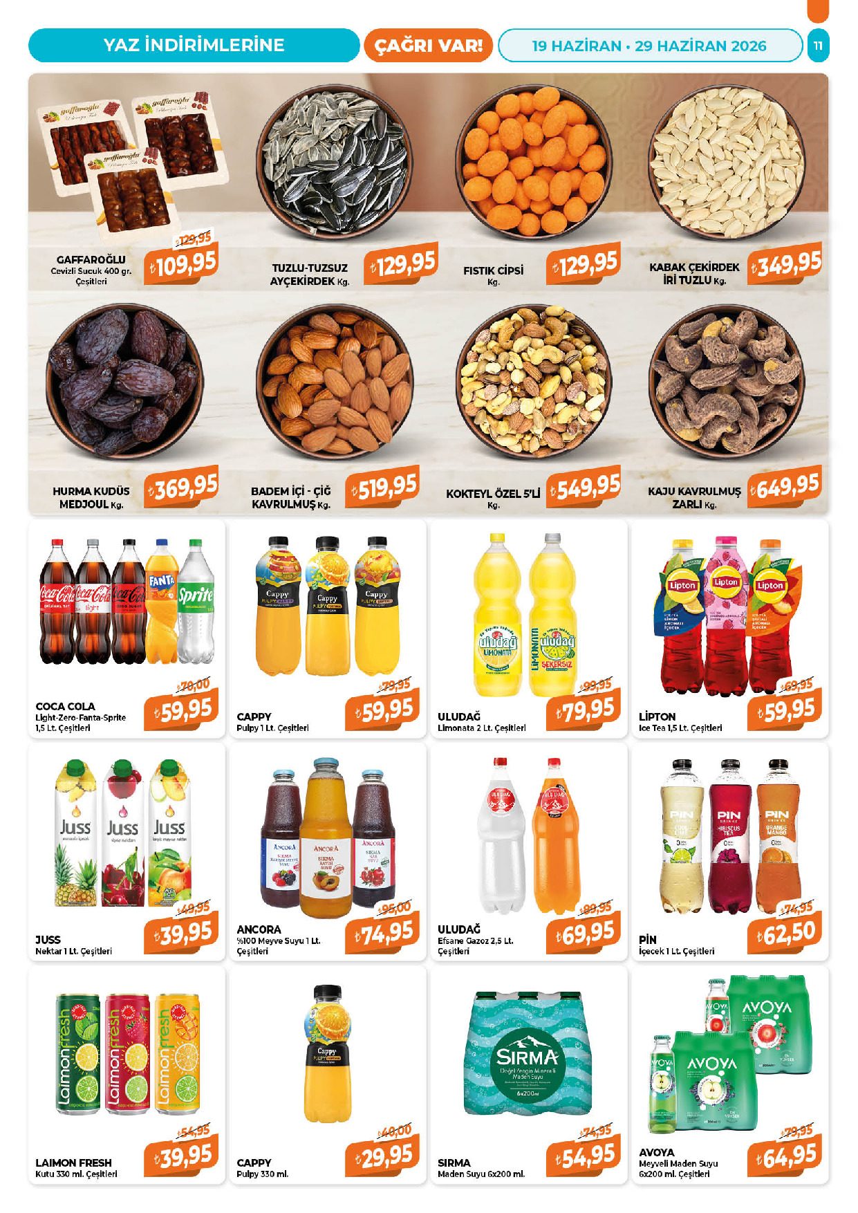 Çağrı Market 19 Haziran - 29 Haziran Güncel Katalog - Sayfa 11