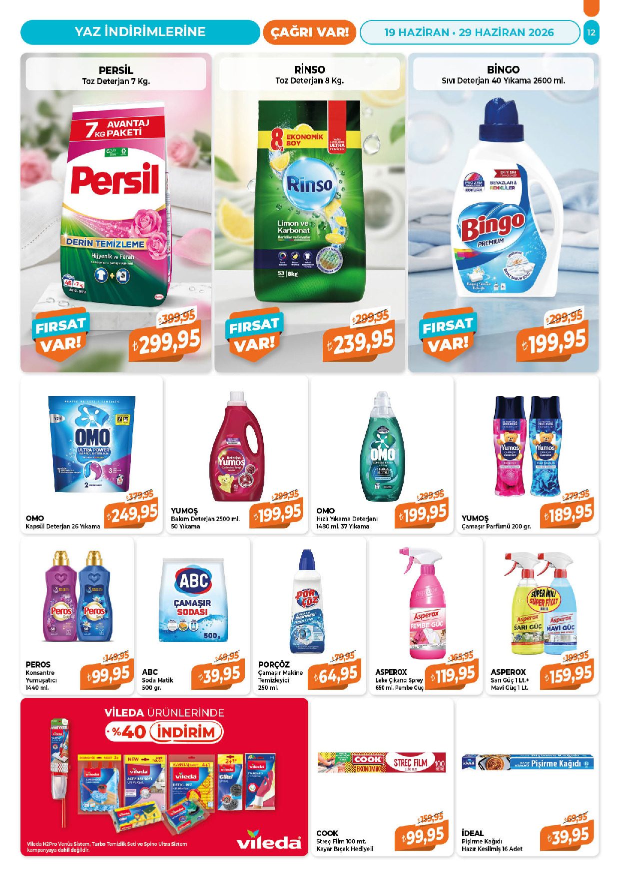 Çağrı Market 19 Haziran - 29 Haziran Güncel Katalog - Sayfa 12