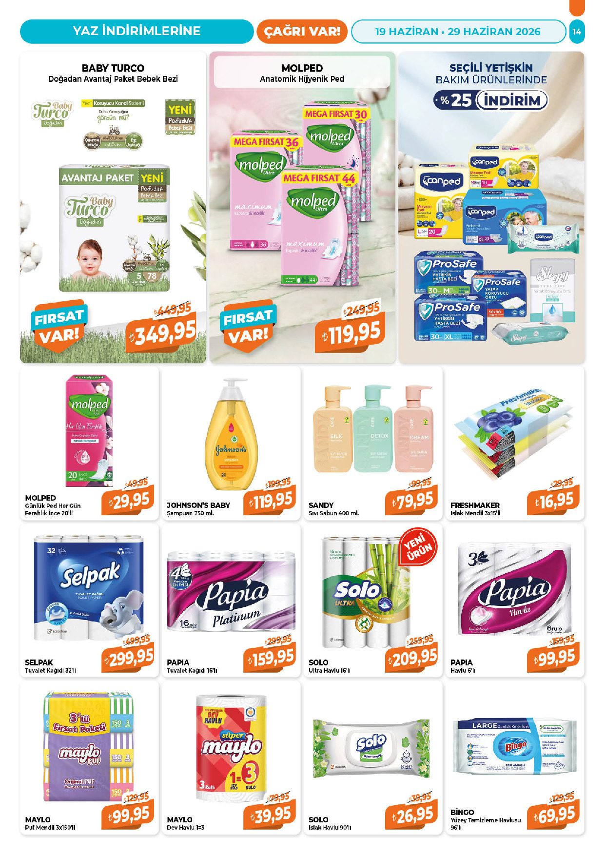 Çağrı Market 19 Haziran - 29 Haziran Güncel Katalog - Sayfa 14