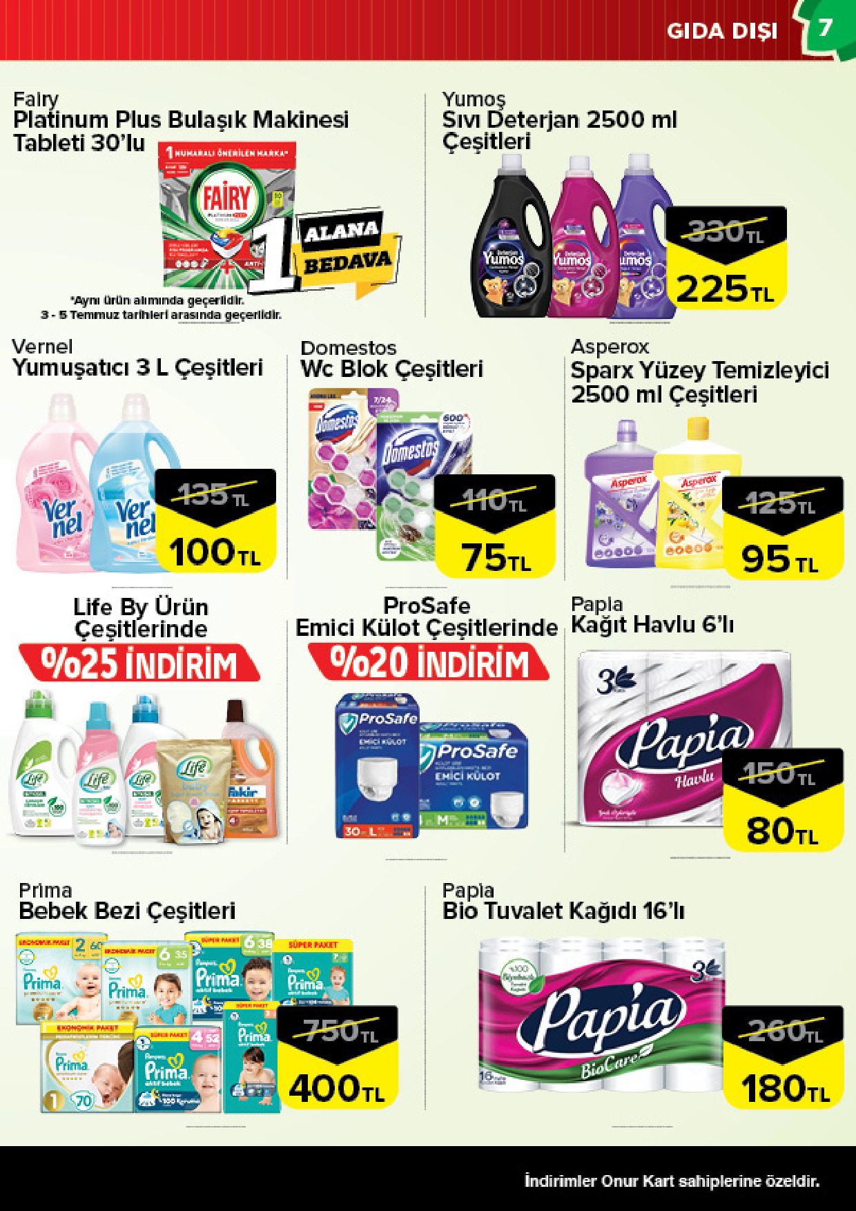 Onur Market 30 Haziran - 13 Temmuz Bursa Genel İnsert - Sayfa 7