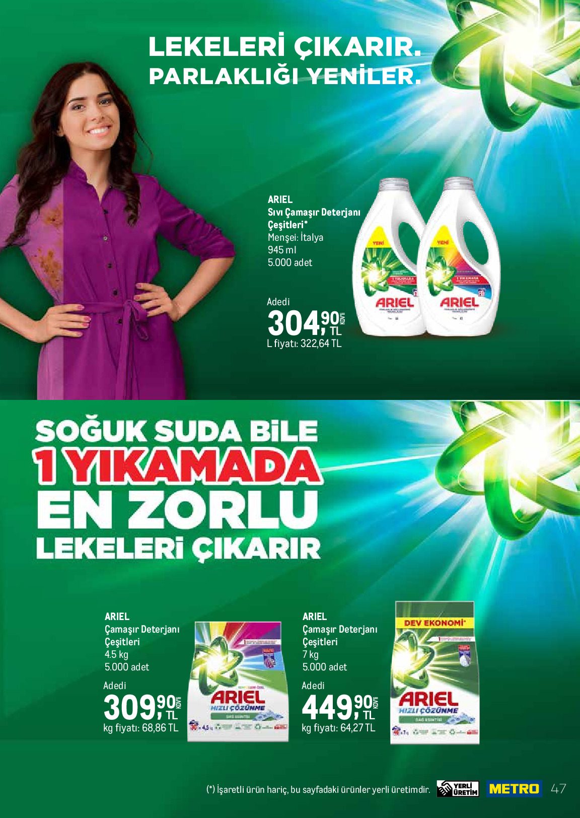 Metro 01 Temmuz - 31 Temmuz Temizlik | Kişisel Bakım Kataloğu - Sayfa 47