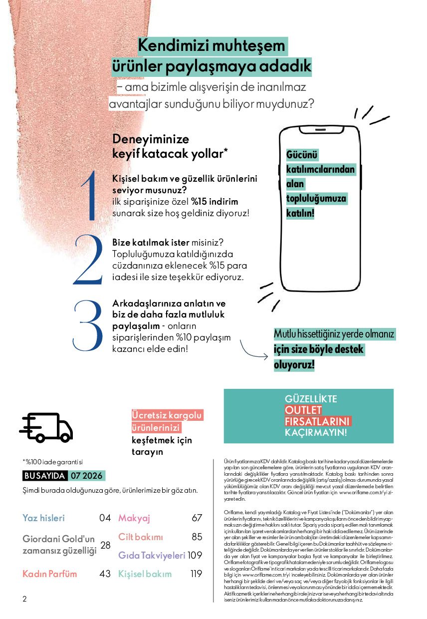 Oriflame 01 Temmuz- 31 Temmuz Online Katalog - Sayfa 2