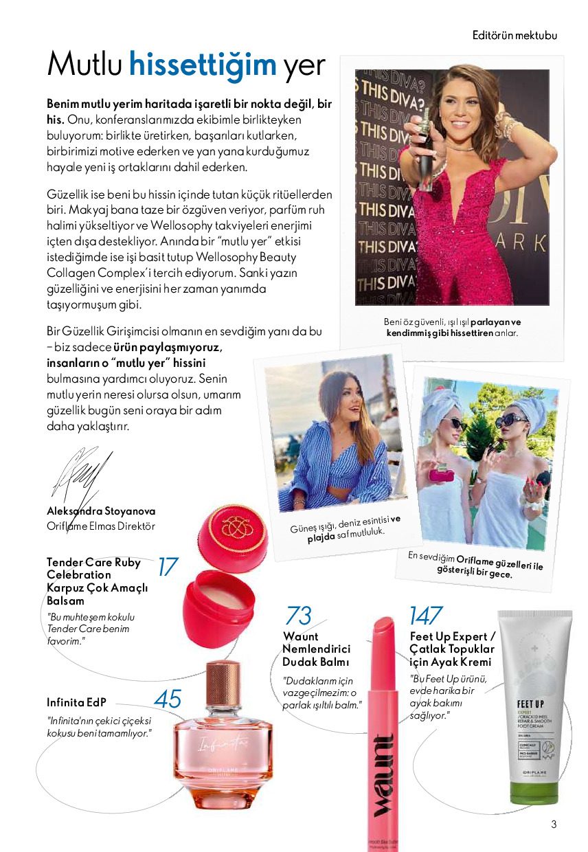 Oriflame 01 Temmuz- 31 Temmuz Online Katalog - Sayfa 3