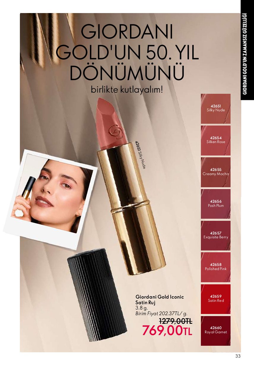 Oriflame 01 Temmuz- 31 Temmuz Online Katalog - Sayfa 33