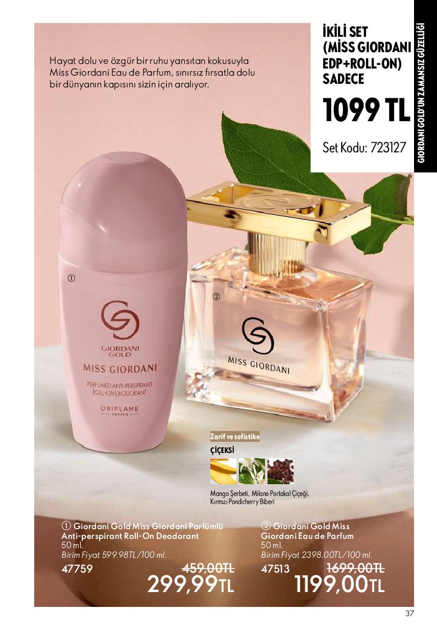 Oriflame 01 Temmuz- 31 Temmuz Online Katalog - Sayfa 37