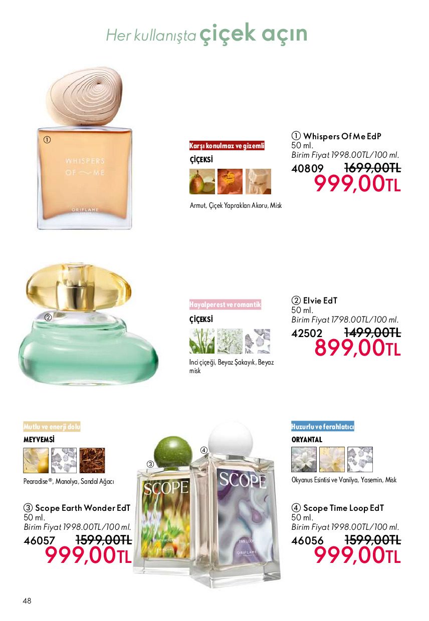 Oriflame 01 Temmuz- 31 Temmuz Online Katalog - Sayfa 48