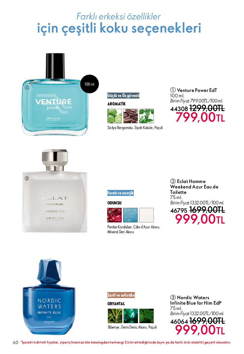 Oriflame 01 Temmuz- 31 Temmuz Online Katalog - Sayfa 60