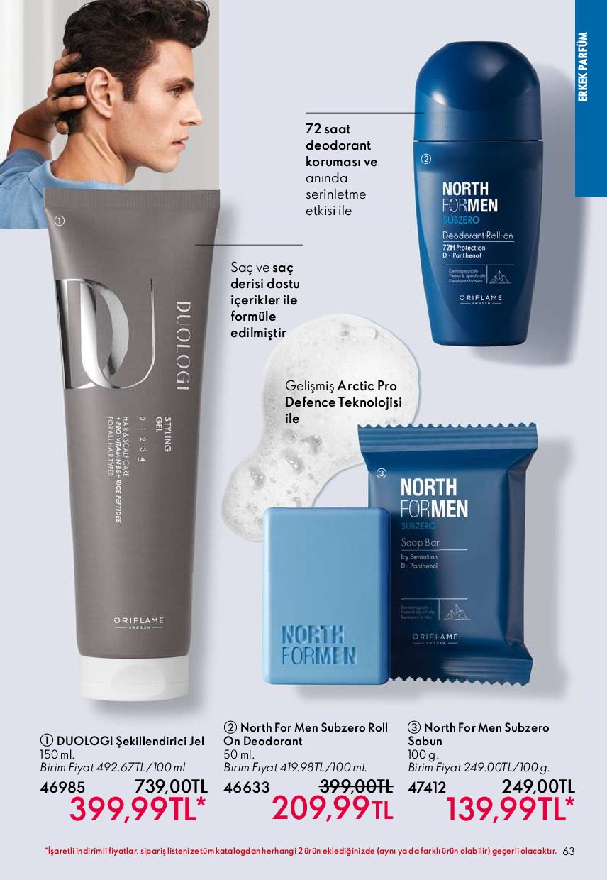Oriflame 01 Temmuz- 31 Temmuz Online Katalog - Sayfa 63