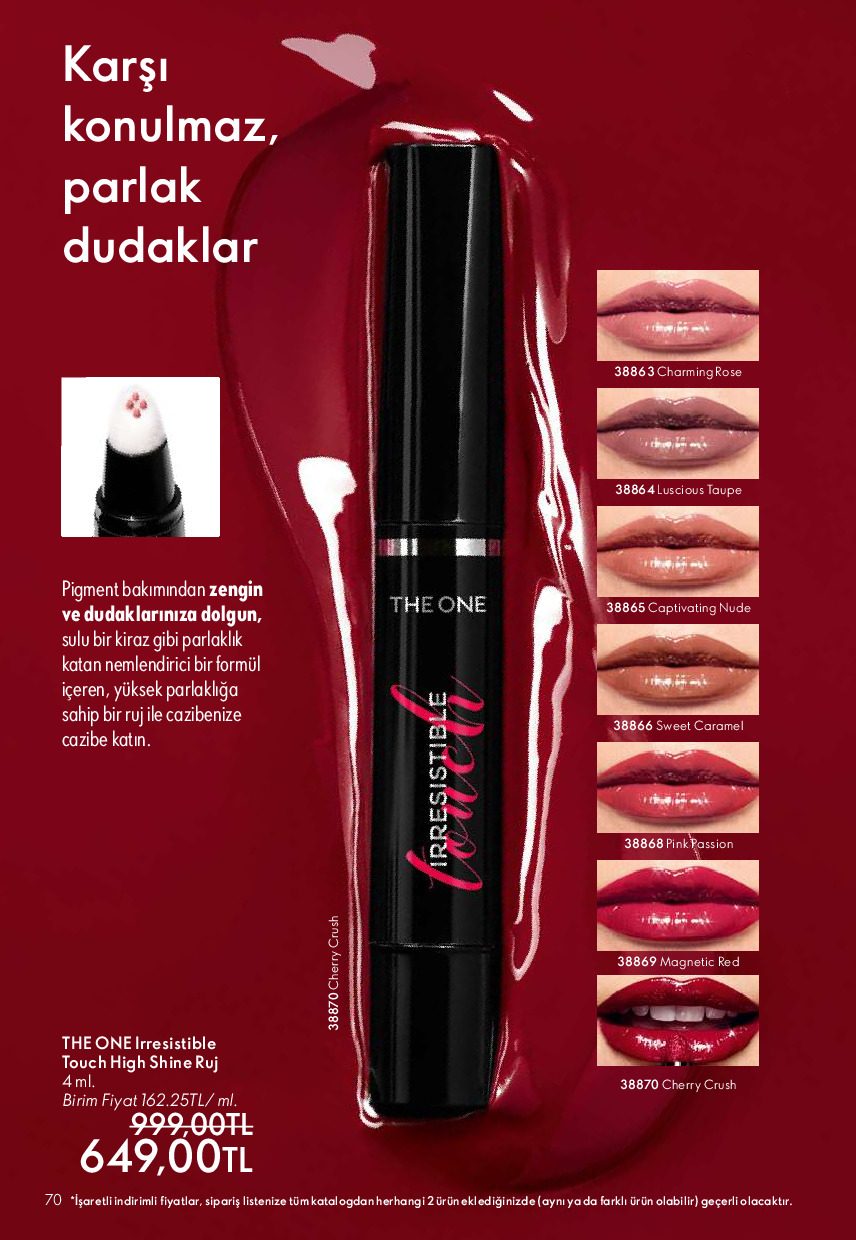 Oriflame 01 Temmuz- 31 Temmuz Online Katalog - Sayfa 70