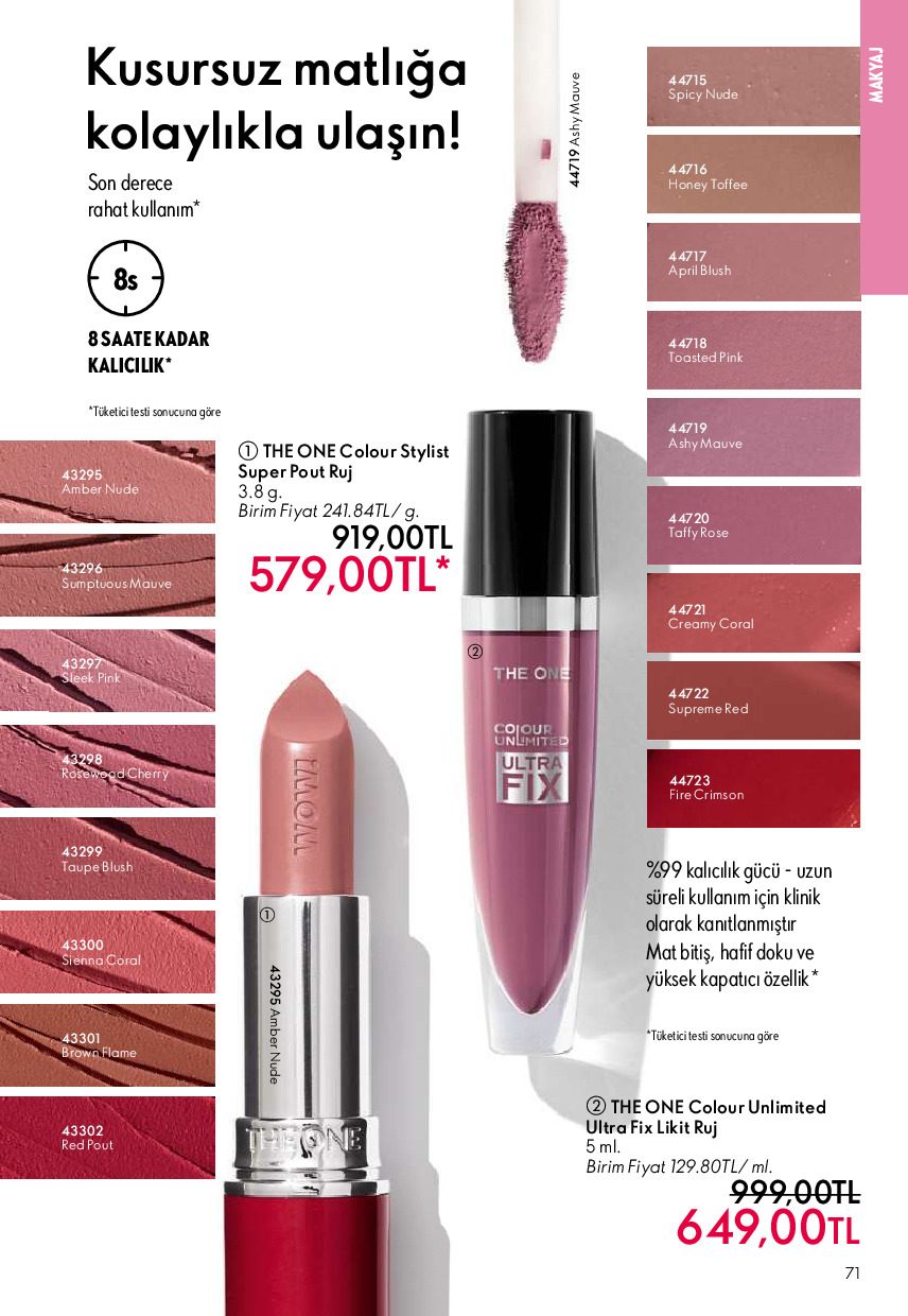 Oriflame 01 Temmuz- 31 Temmuz Online Katalog - Sayfa 71