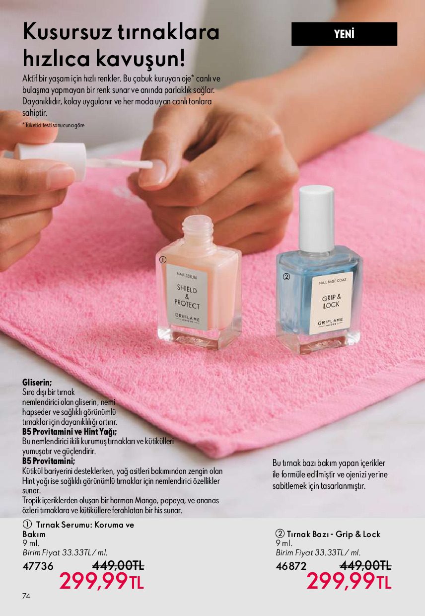 Oriflame 01 Temmuz- 31 Temmuz Online Katalog - Sayfa 74