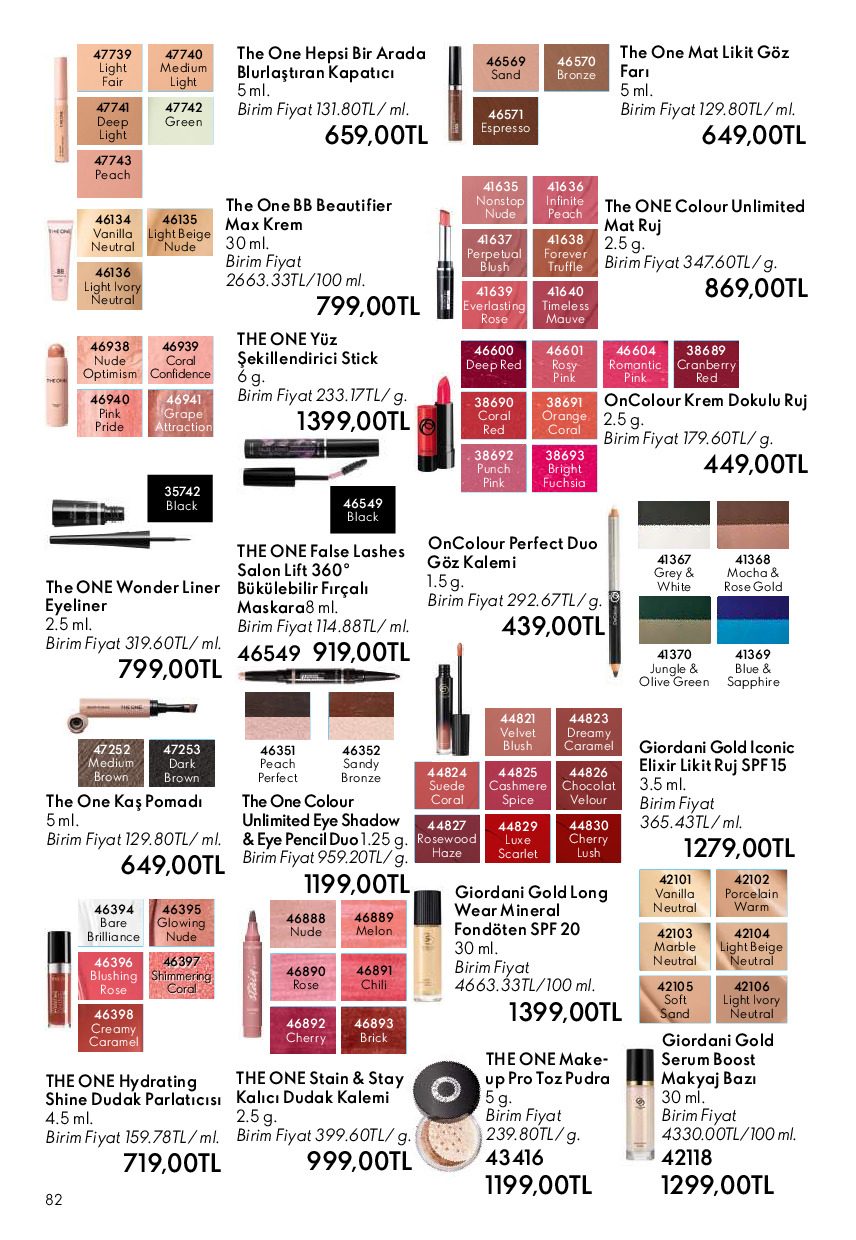 Oriflame 01 Temmuz- 31 Temmuz Online Katalog - Sayfa 82