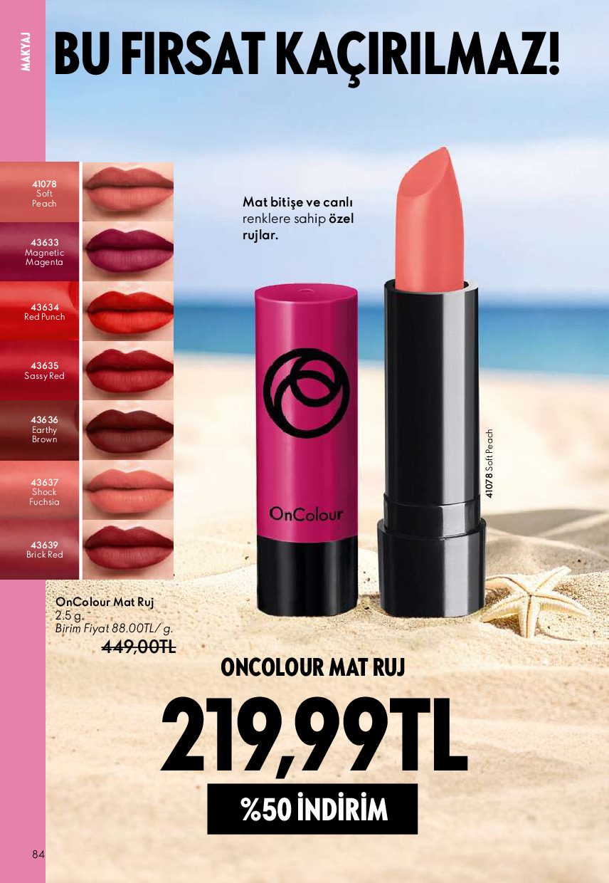 Oriflame 01 Temmuz- 31 Temmuz Online Katalog - Sayfa 84
